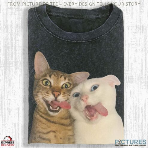 Wacky Cats Selfie Meme T Shirt