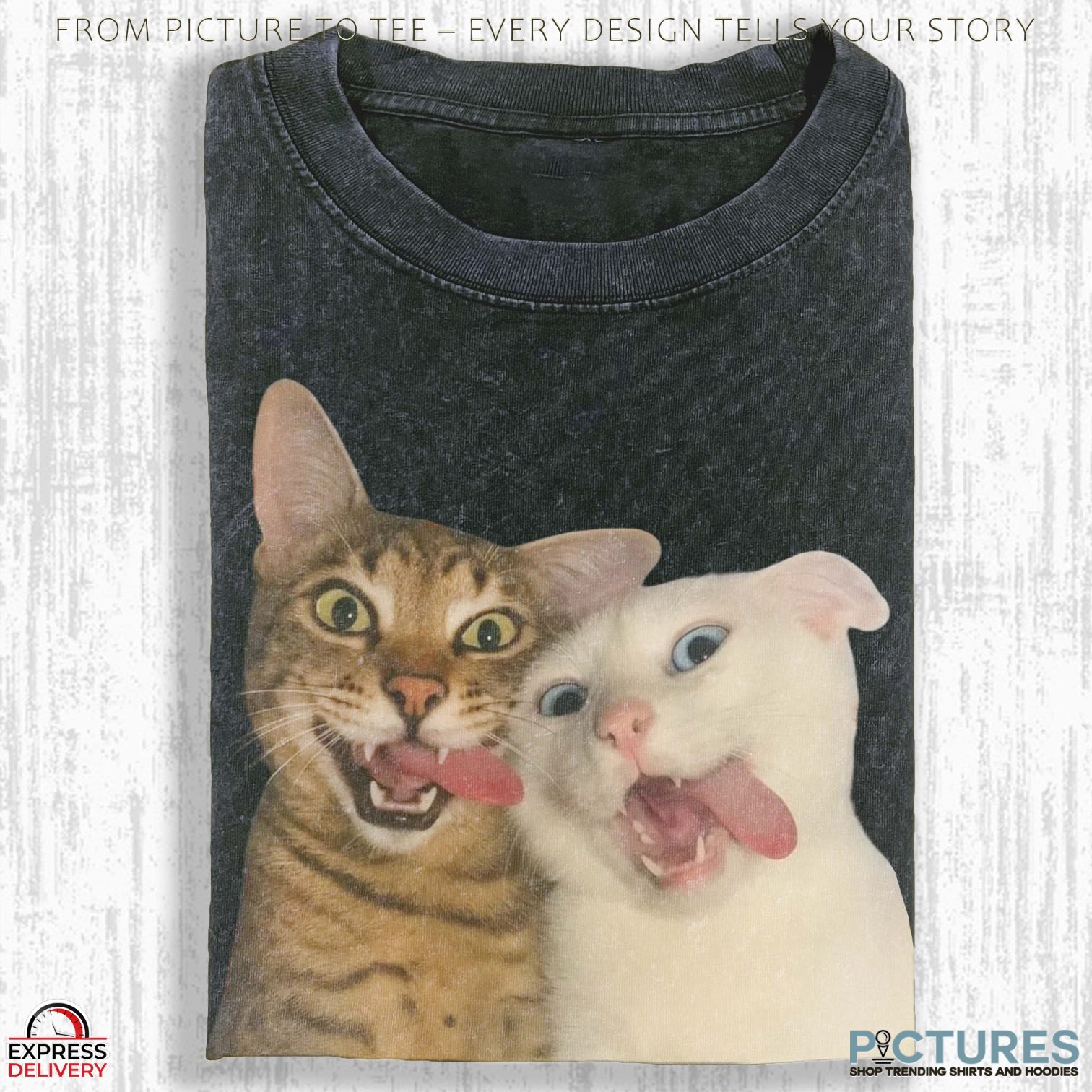 Wacky Cats Selfie Meme T Shirt