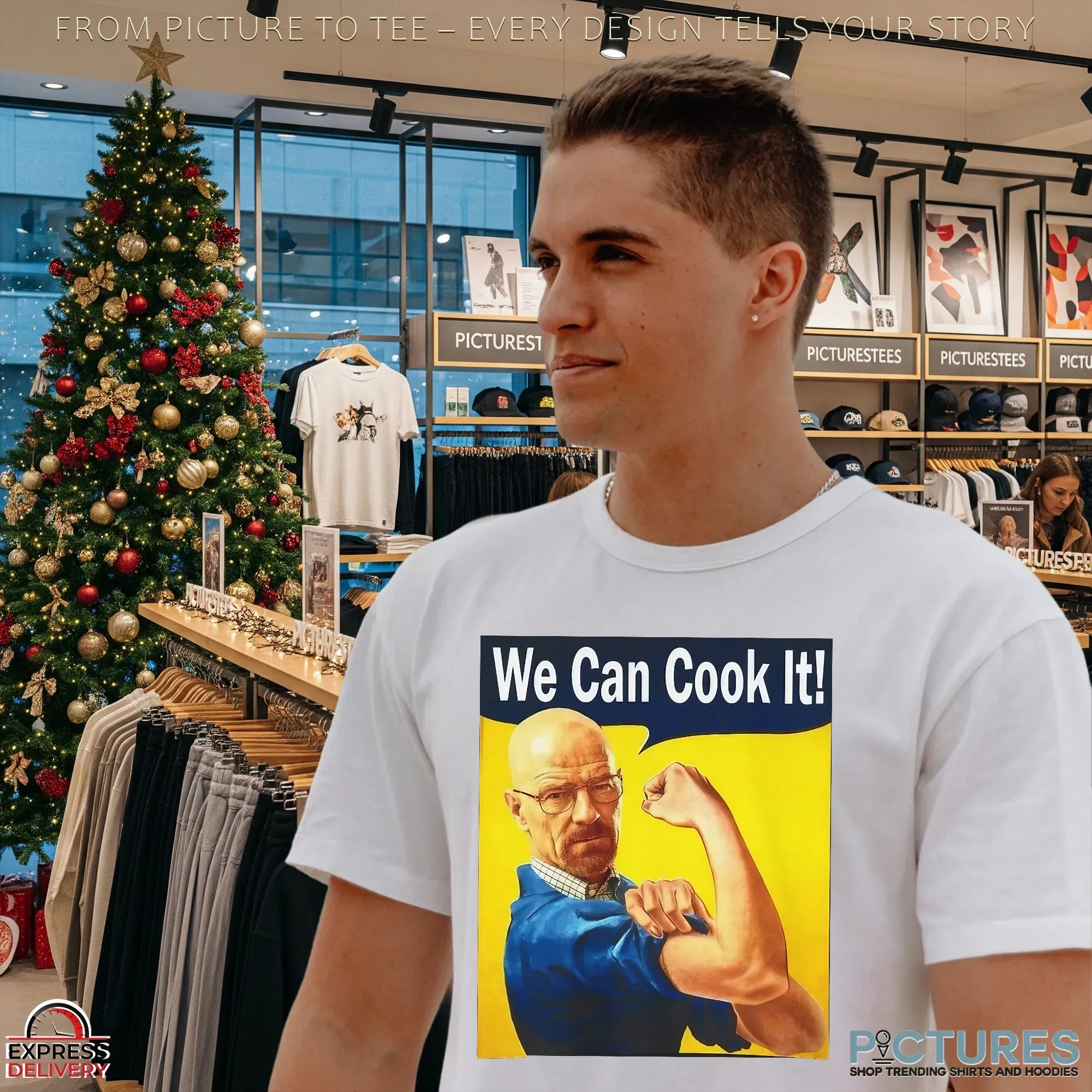 Walter White We Can Cook It Rosie The Riveter Parody Meme T Shirt