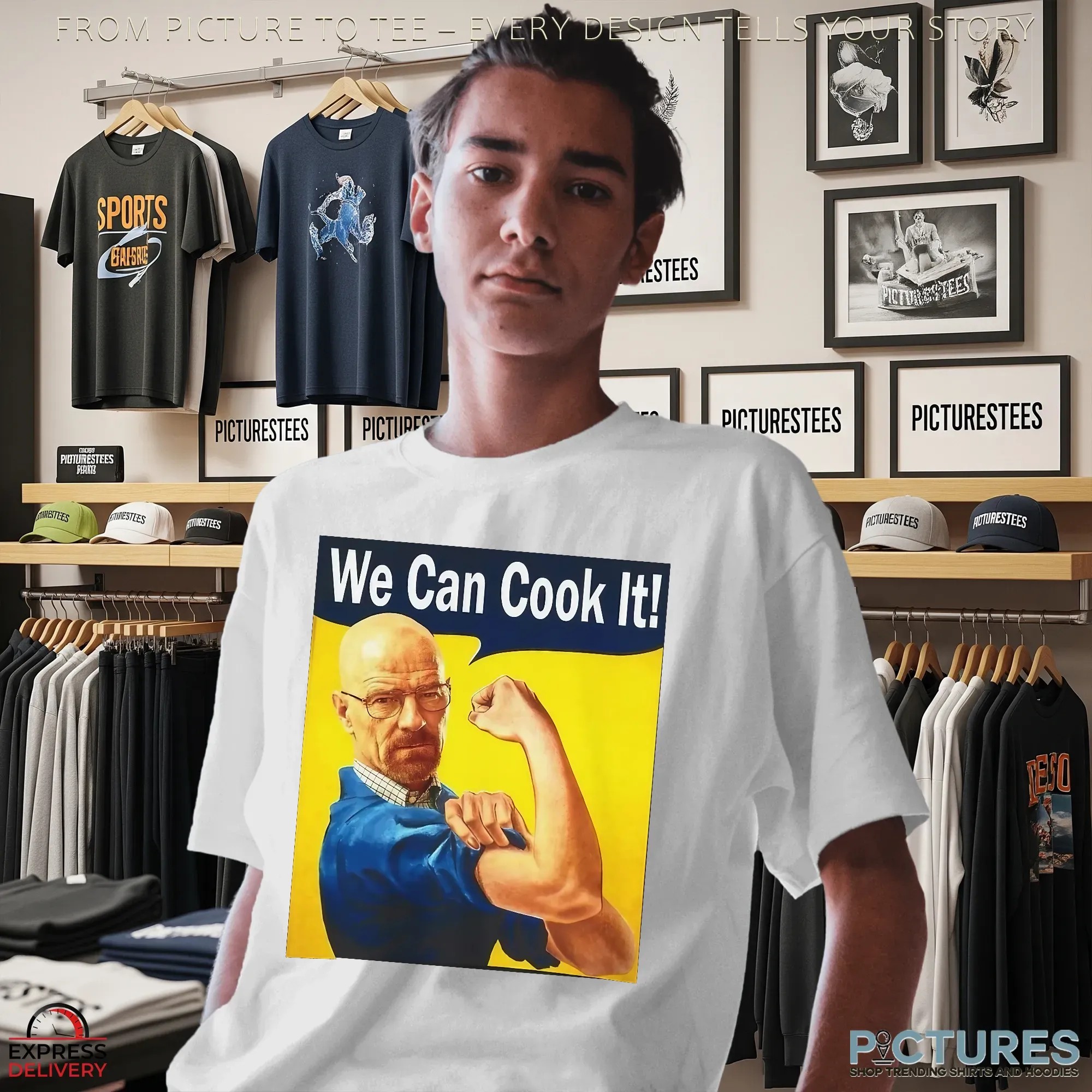 Walter White We Can Cook It Rosie The Riveter Parody Meme T Shirt