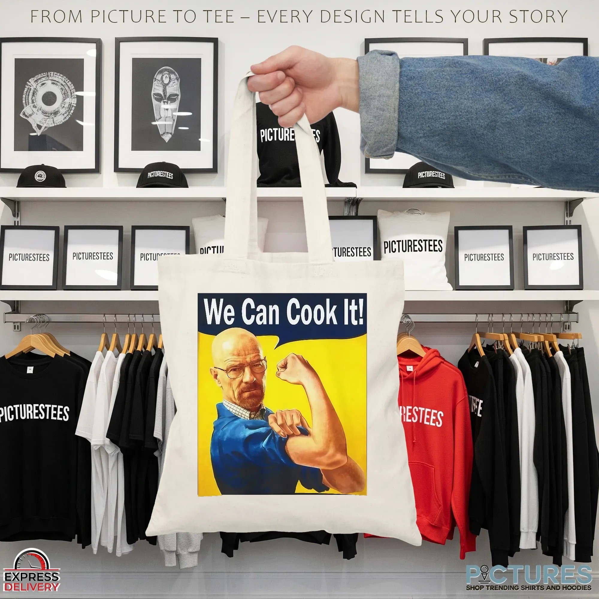 Walter White We Can Cook It Rosie The Riveter Parody Meme T Shirt