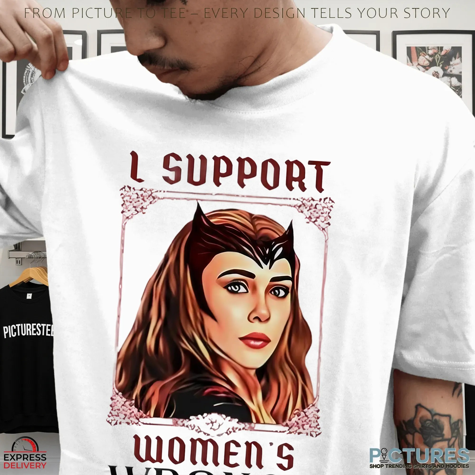 Wanda Maximoff I Support Women’s Wrongs T Shirt Wanda Maximoff I Support Women’s Wrongs T Shirt