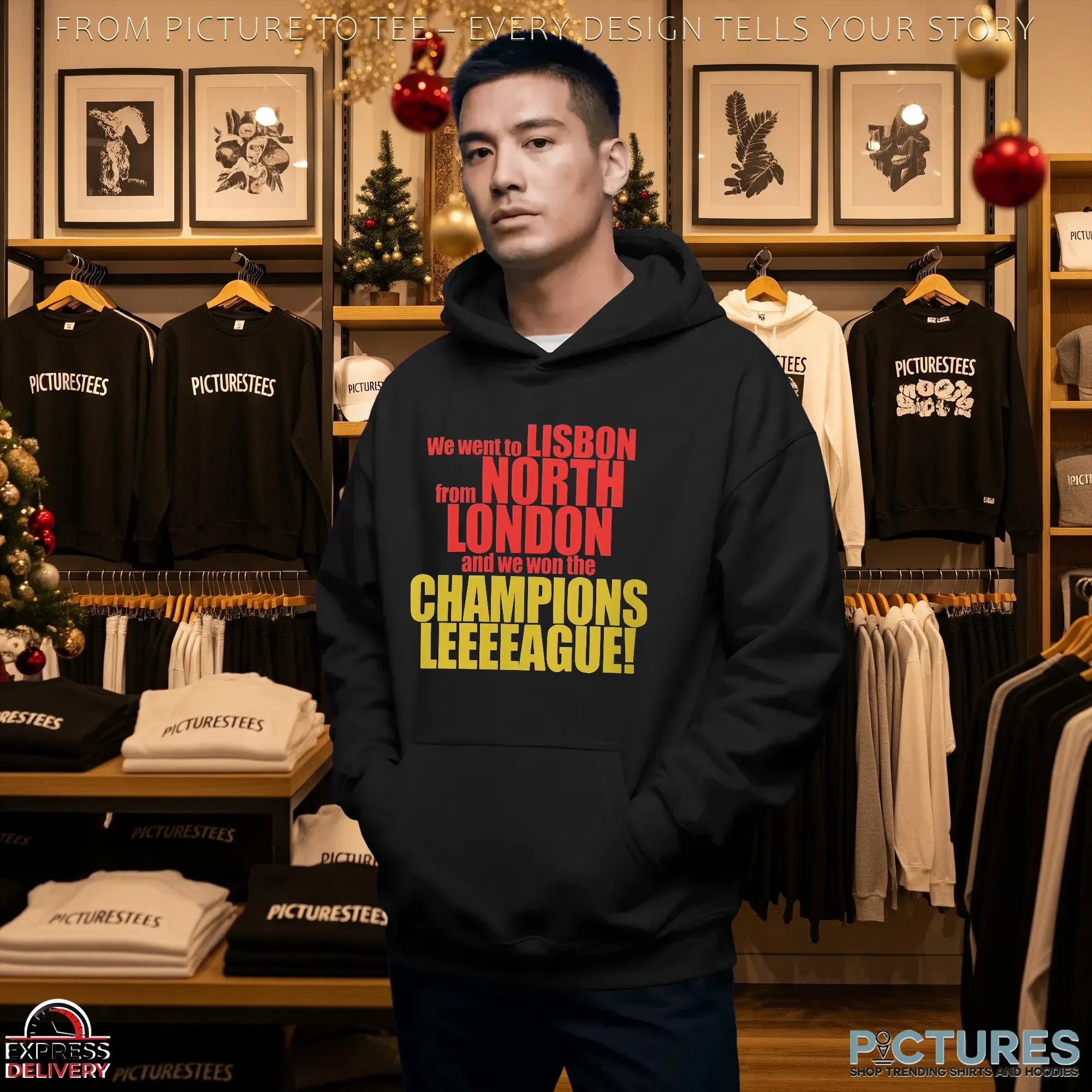 We Went To Lisbon From North London And We Won The Champions League T Shirt_2