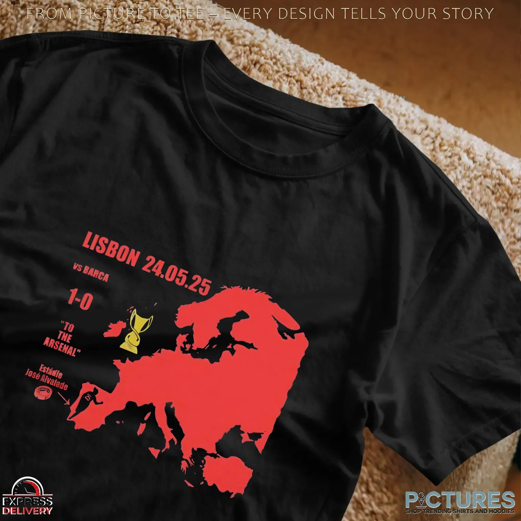 We Went To Lisbon From North London And We Won The Champions League T Shirt