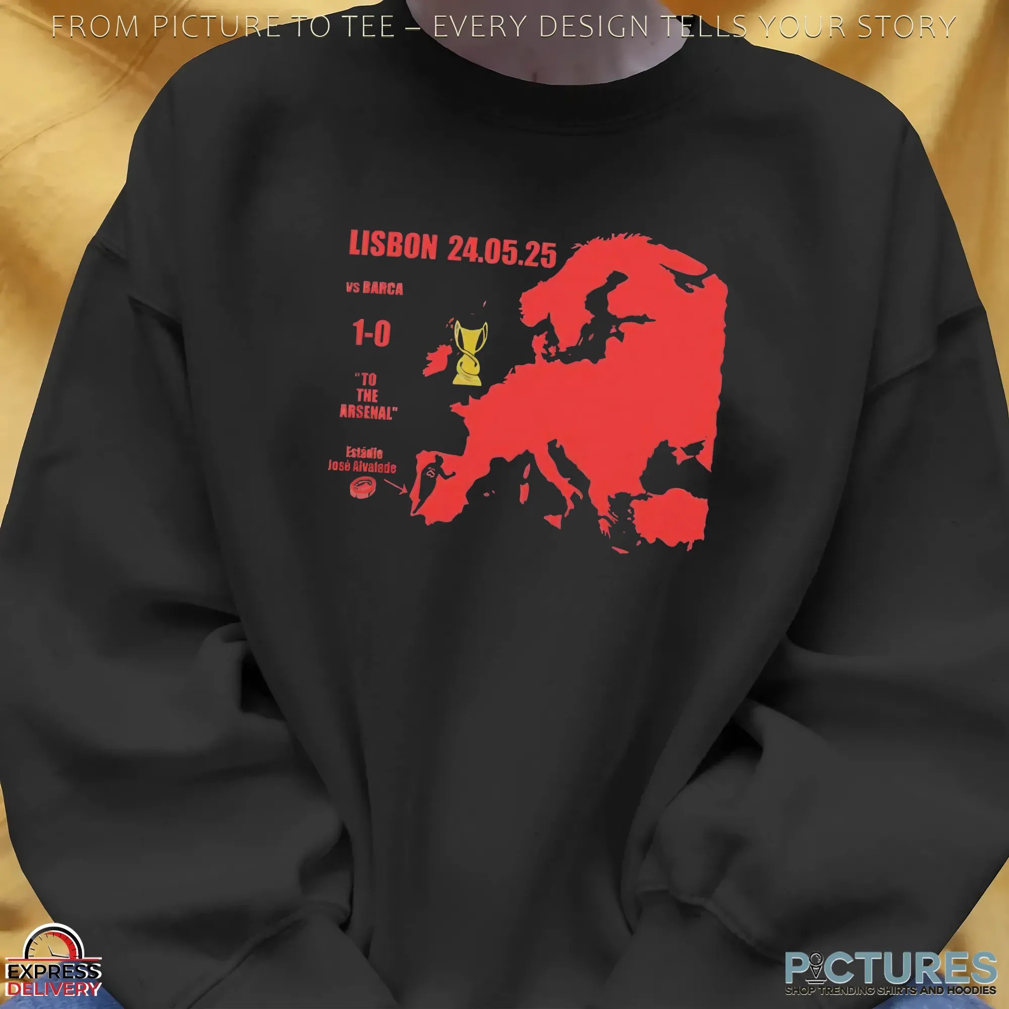 We Went To Lisbon From North London And We Won The Champions League T Shirt