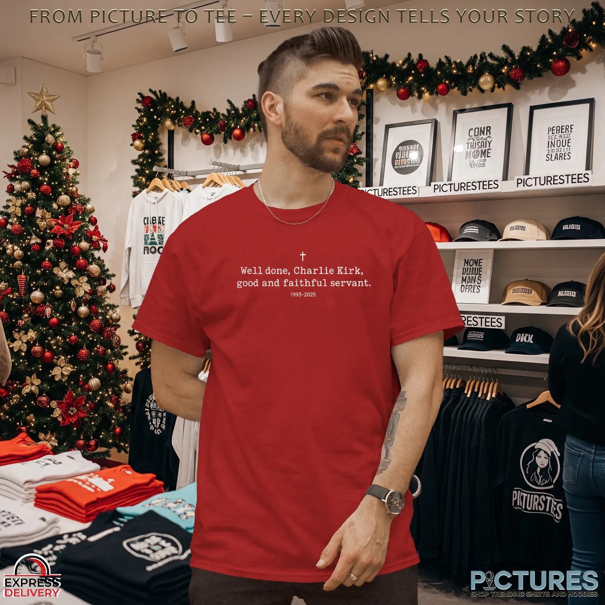 Well Done Charlie Kirk Good And Faithful Servant 1993 2025 Memorial T Shirt
