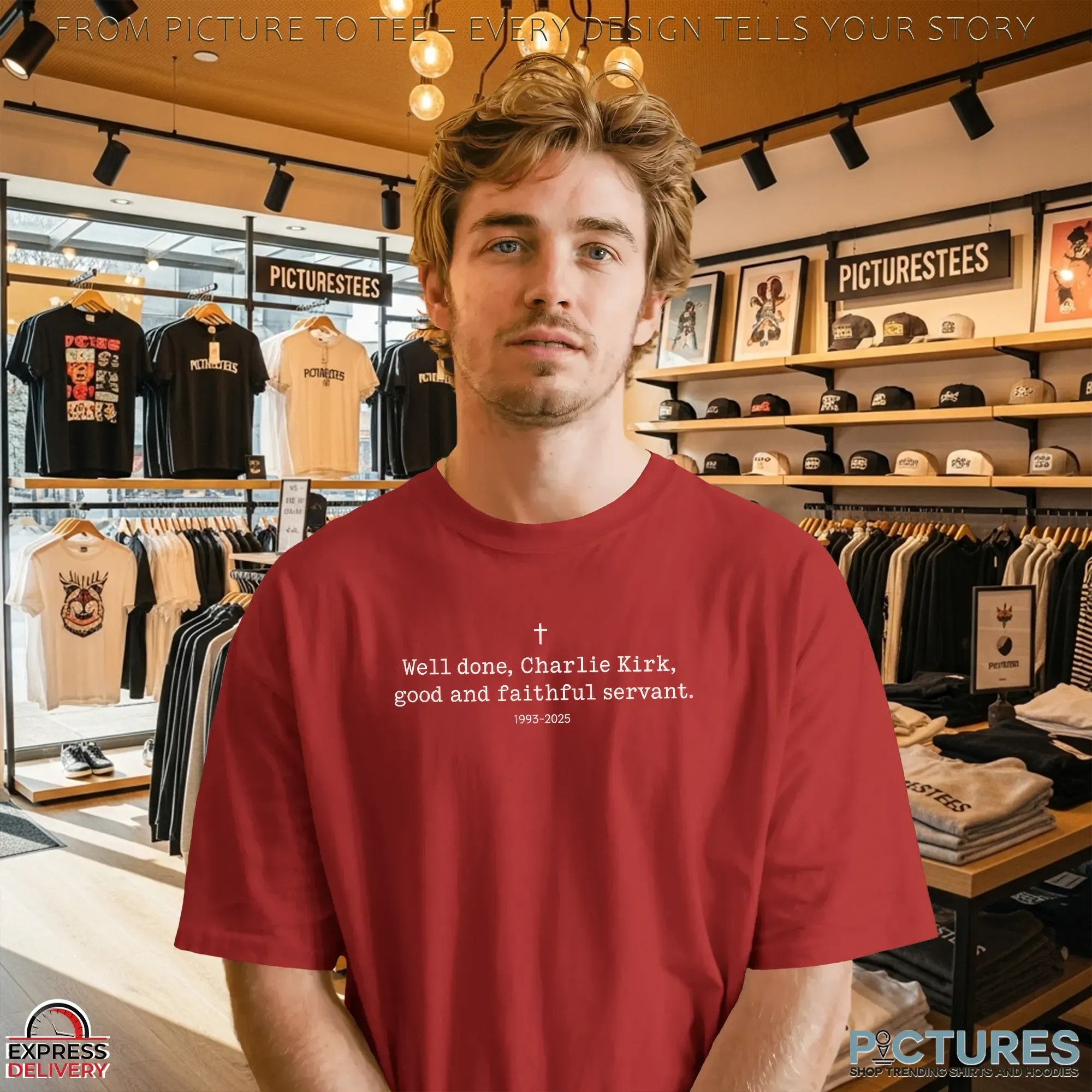 Well Done Charlie Kirk Good And Faithful Servant 1993 2025 Memorial T Shirt