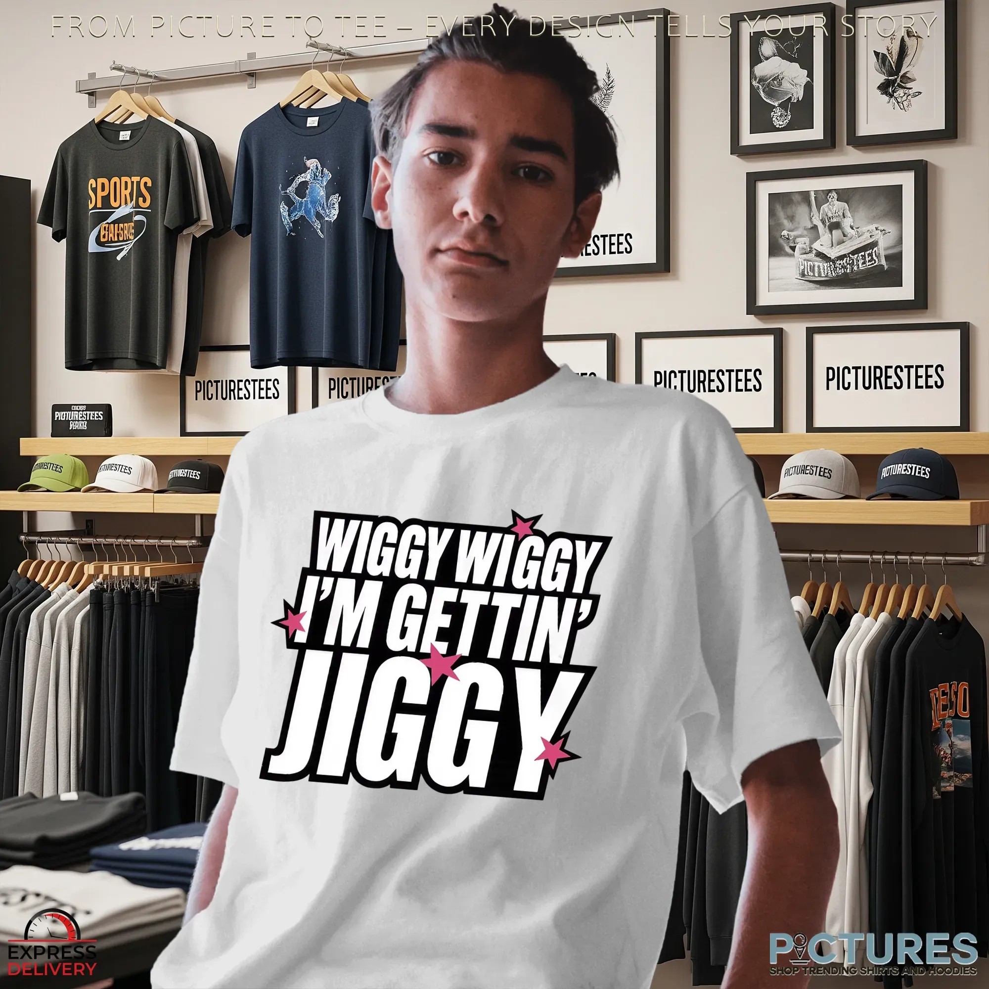 Wiggy Wiggy I’m Gettin’ Jiggy Five Boy Band 2025 UK Concert Tour Shirt