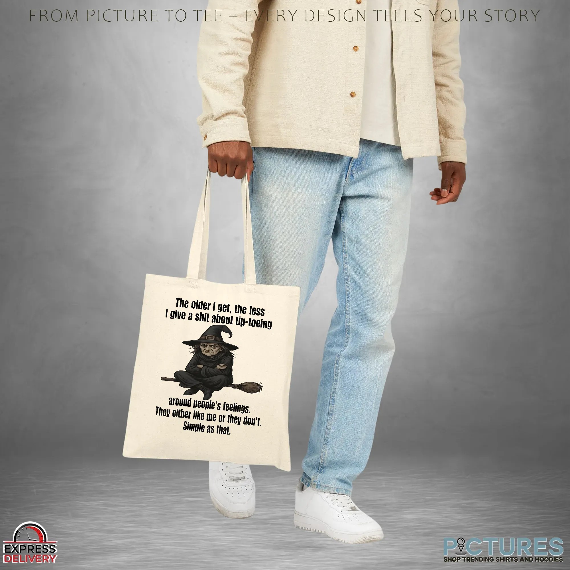 Wizard The Older I Get The Less I Give A Shit About Tip Toeing Around People's Feelings Halloween T Shirt