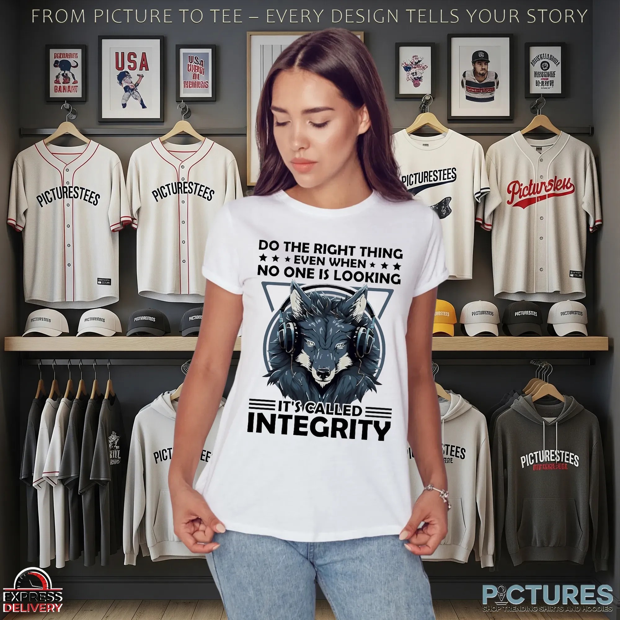 Wolf Do The Right Thing Even When No One Is Looking It’s Called Integrity T Shirt