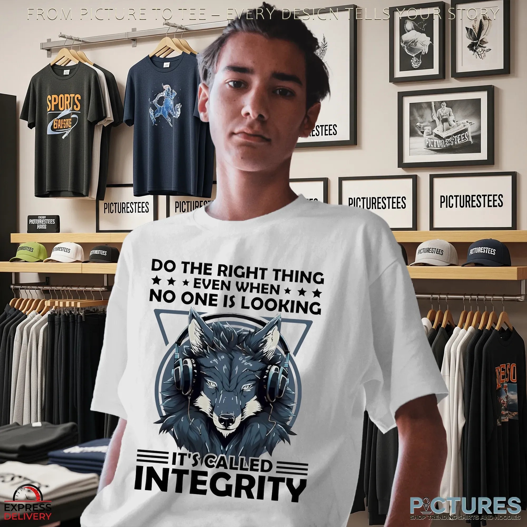 Wolf Do The Right Thing Even When No One Is Looking It’s Called Integrity T Shirt
