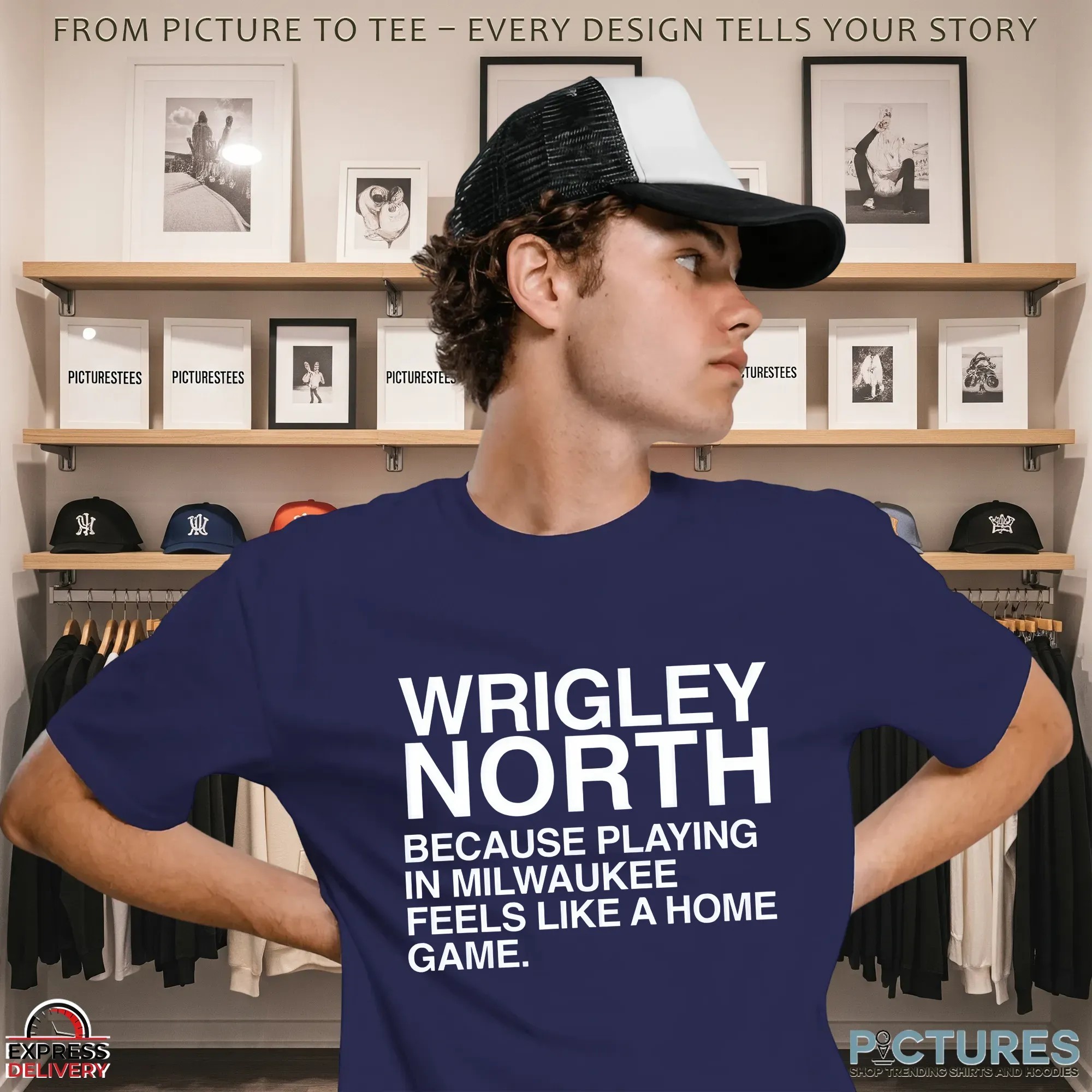 Wrigley North Because Playing In Milwaukee Feels Like A Home Game T Shirt
