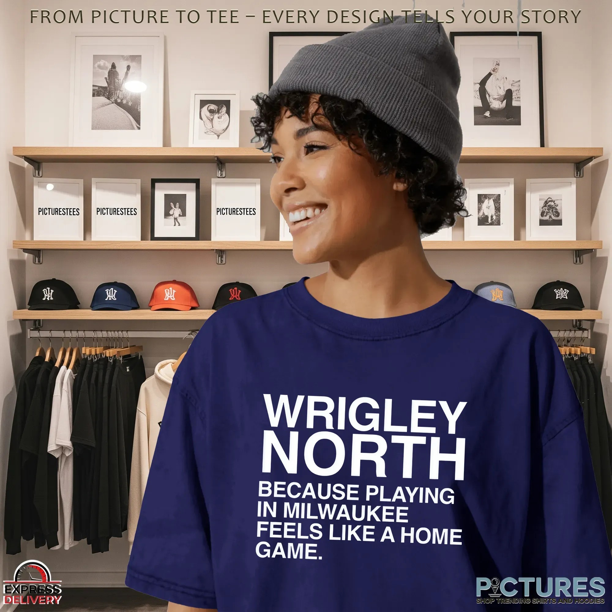 Wrigley North Because Playing In Milwaukee Feels Like A Home Game T Shirt