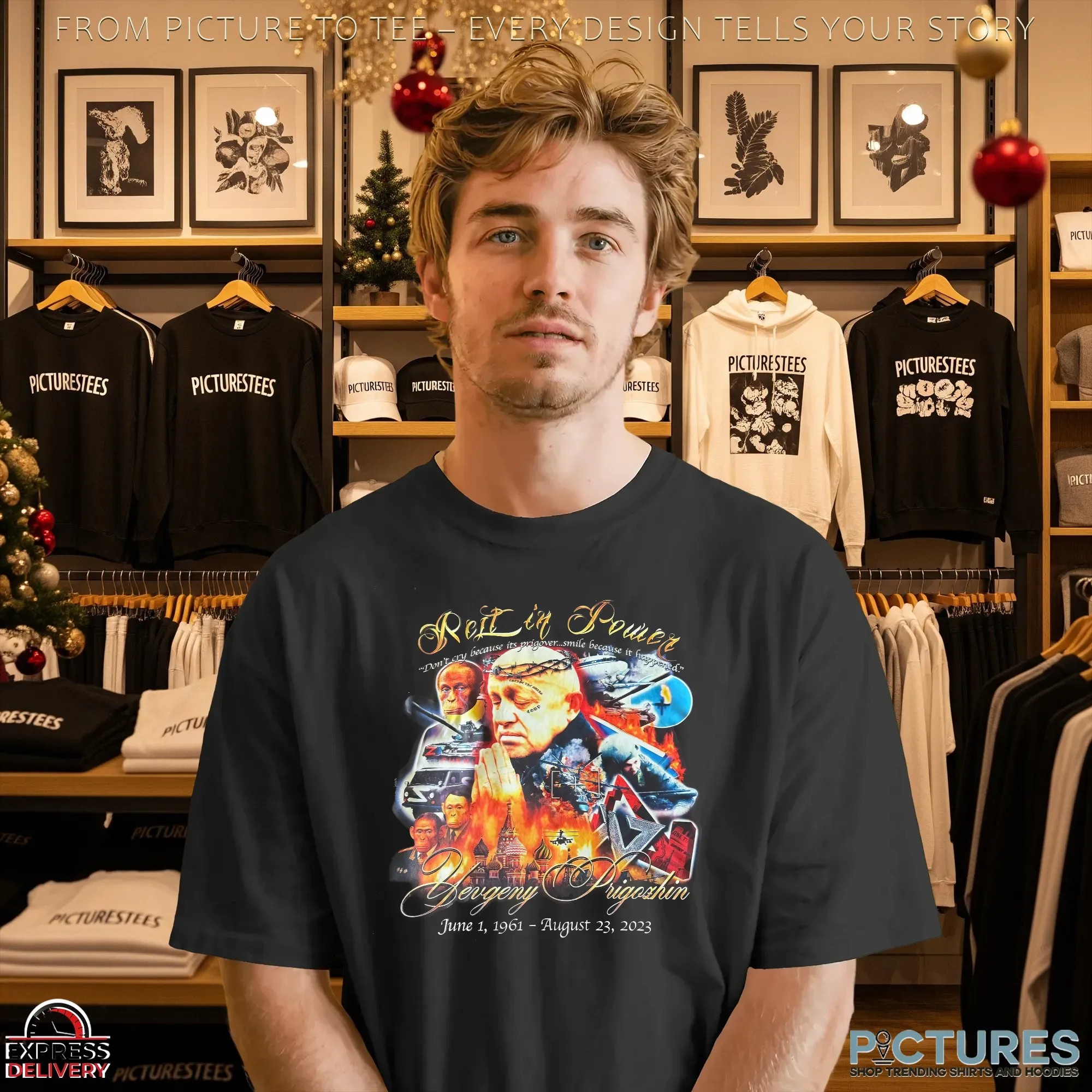 Yevgeny Prigozhin Rest In Power Don't Cry Because Its Prigover Smile Because It Happened T Shirt