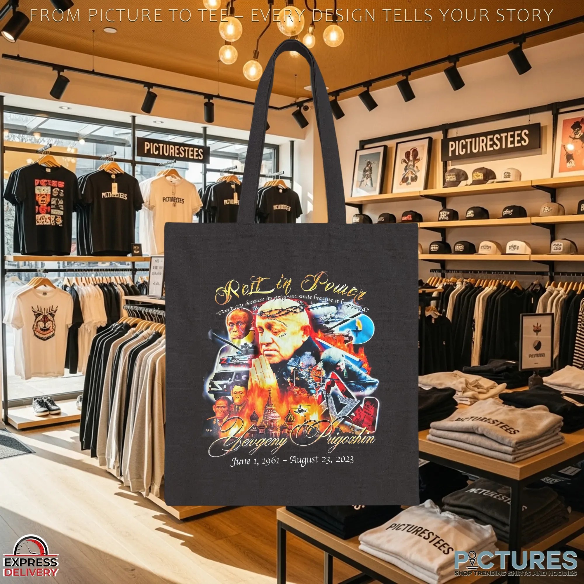 Yevgeny Prigozhin Rest In Power Don't Cry Because Its Prigover Smile Because It Happened T Shirt