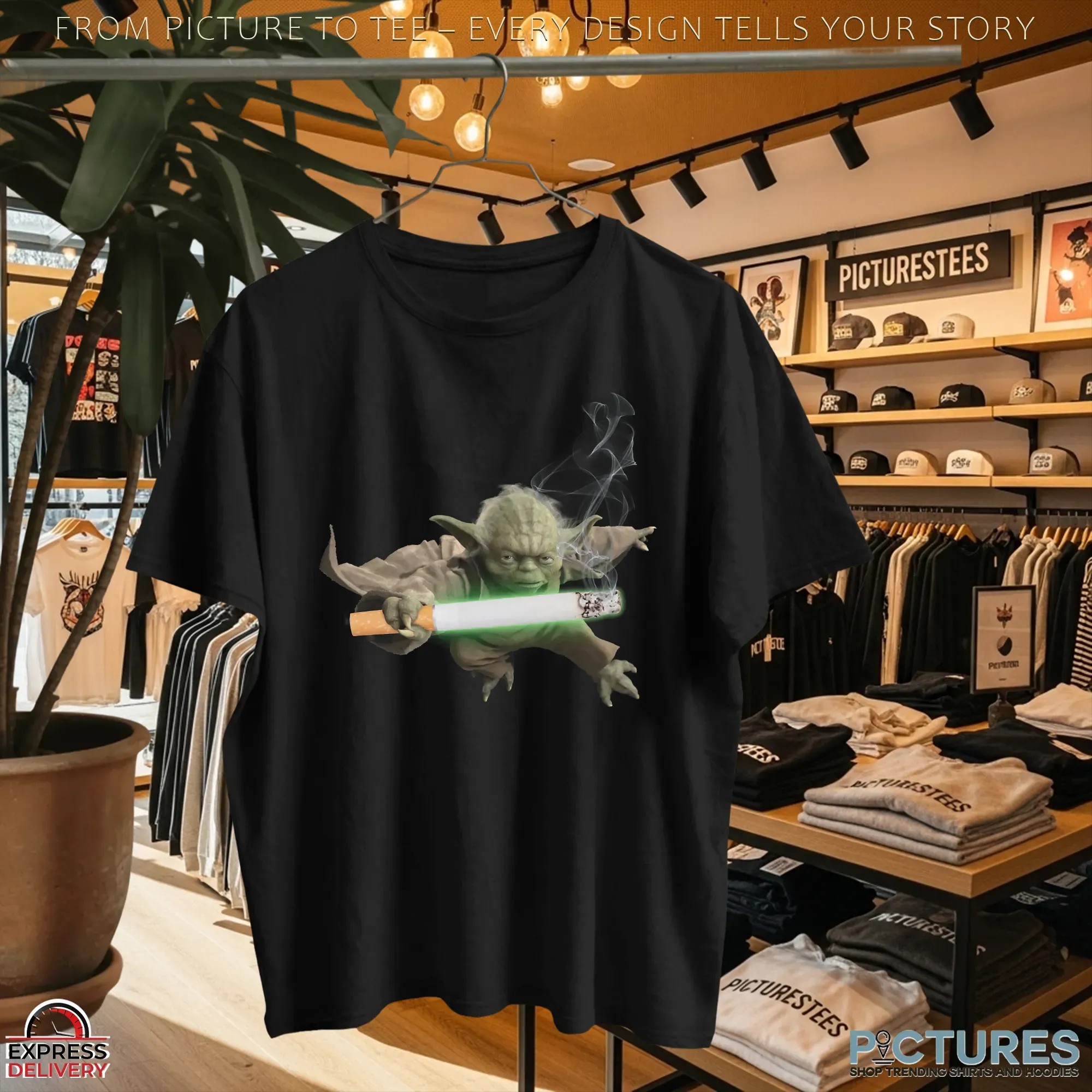 Yoda Cigarette Star Wars Meme T Shirt Yoda Cigarette Star Wars Meme T Shirt