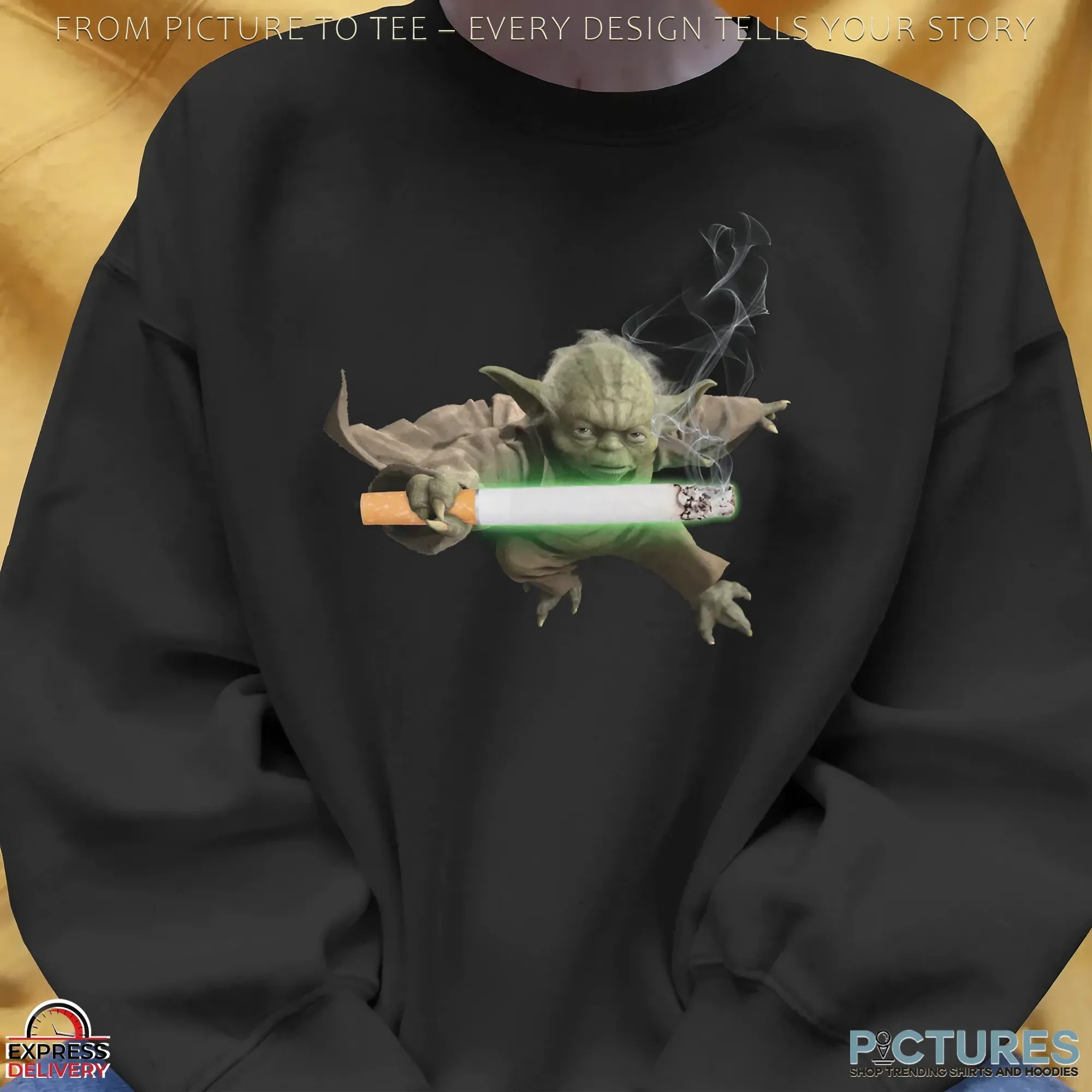 Yoda Cigarette Star Wars Meme T Shirt Yoda Cigarette Star Wars Meme T Shirt
