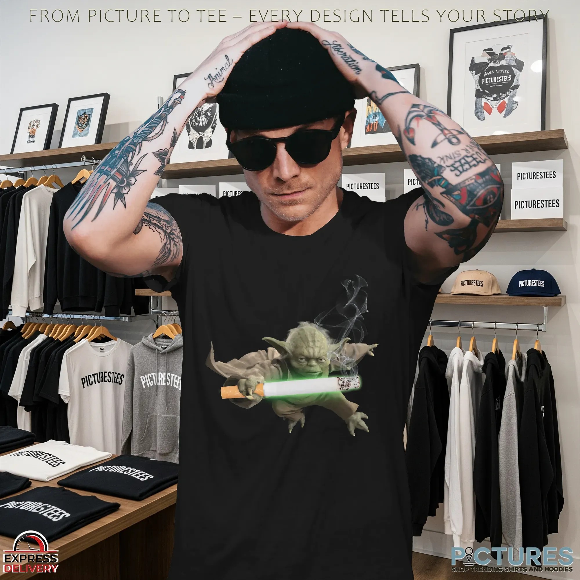 Yoda Cigarette Star Wars Meme T Shirt Yoda Cigarette Star Wars Meme T Shirt