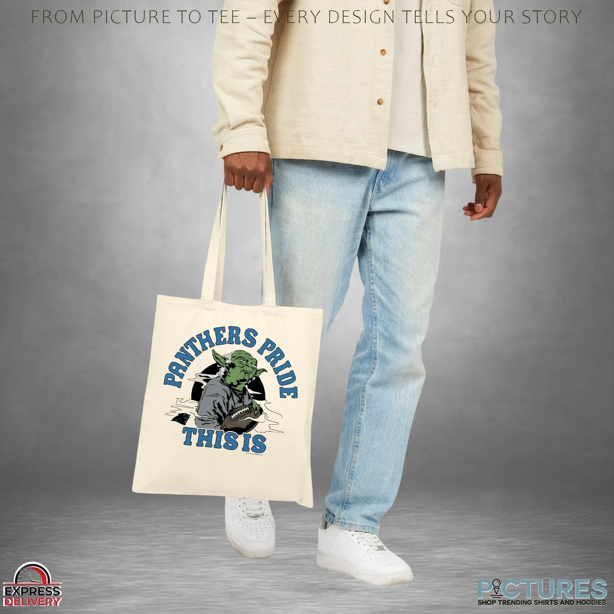 Yoda X Carolina Panthers Pride This Is Football Star Wars Mashup T Shirt