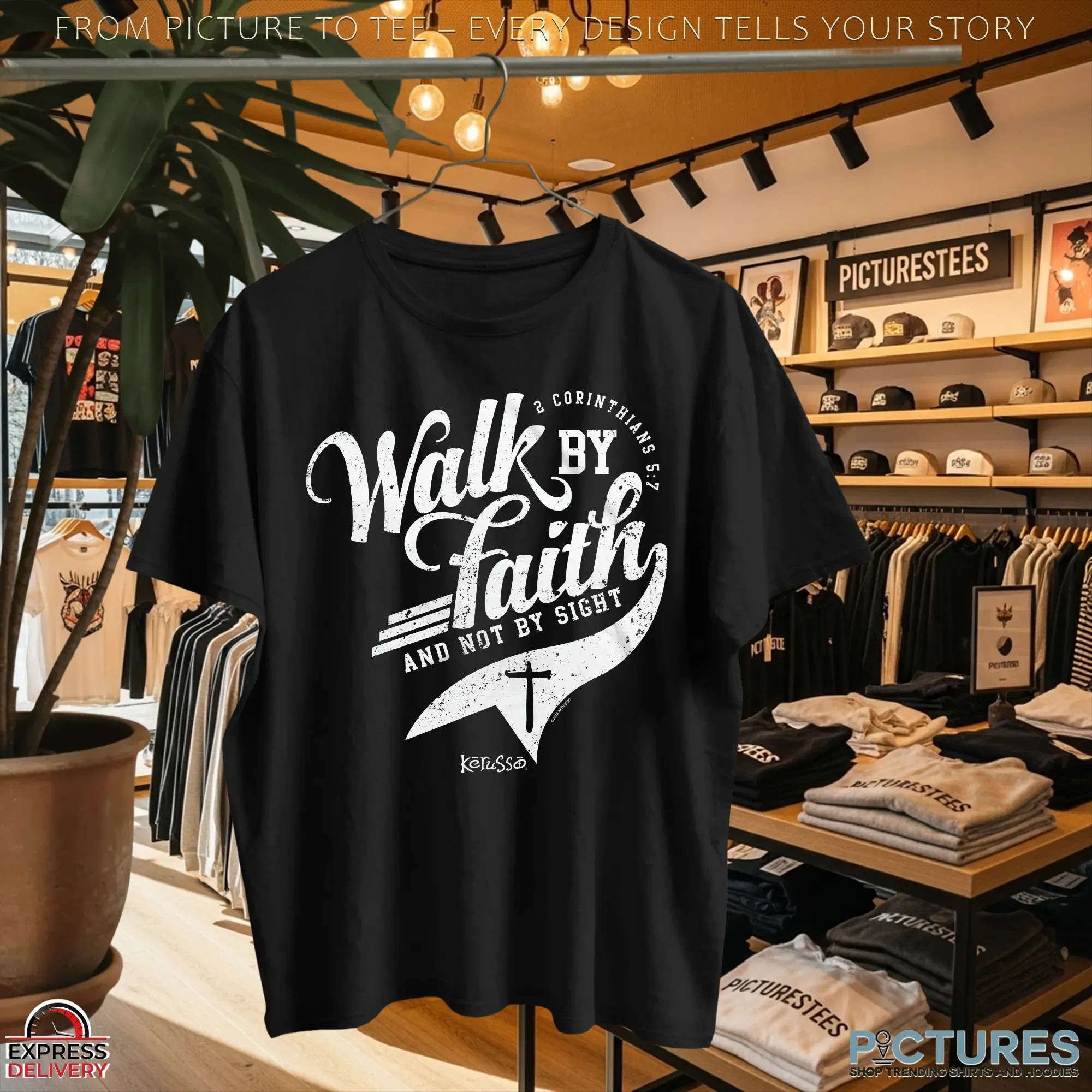 2 Corinthians 5 7 Walk By Faith And Not By Sight T Shirt 2 Corinthians 5 7 Walk By Faith And Not By Sight T Shirt