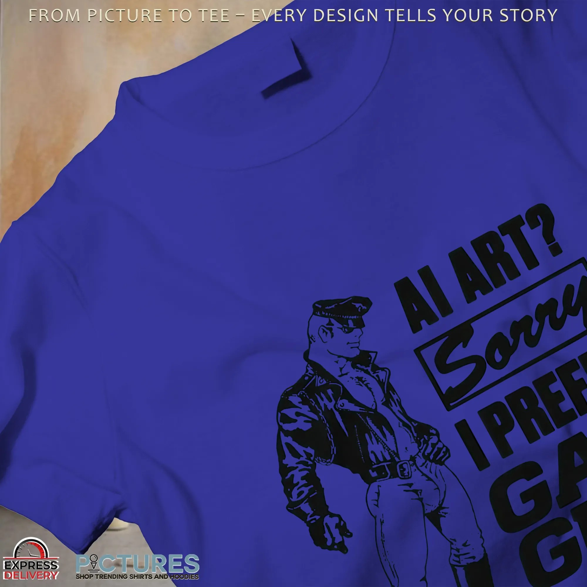 AI Art Sorry I Prefer Gay Guy Art Meme T Shirt