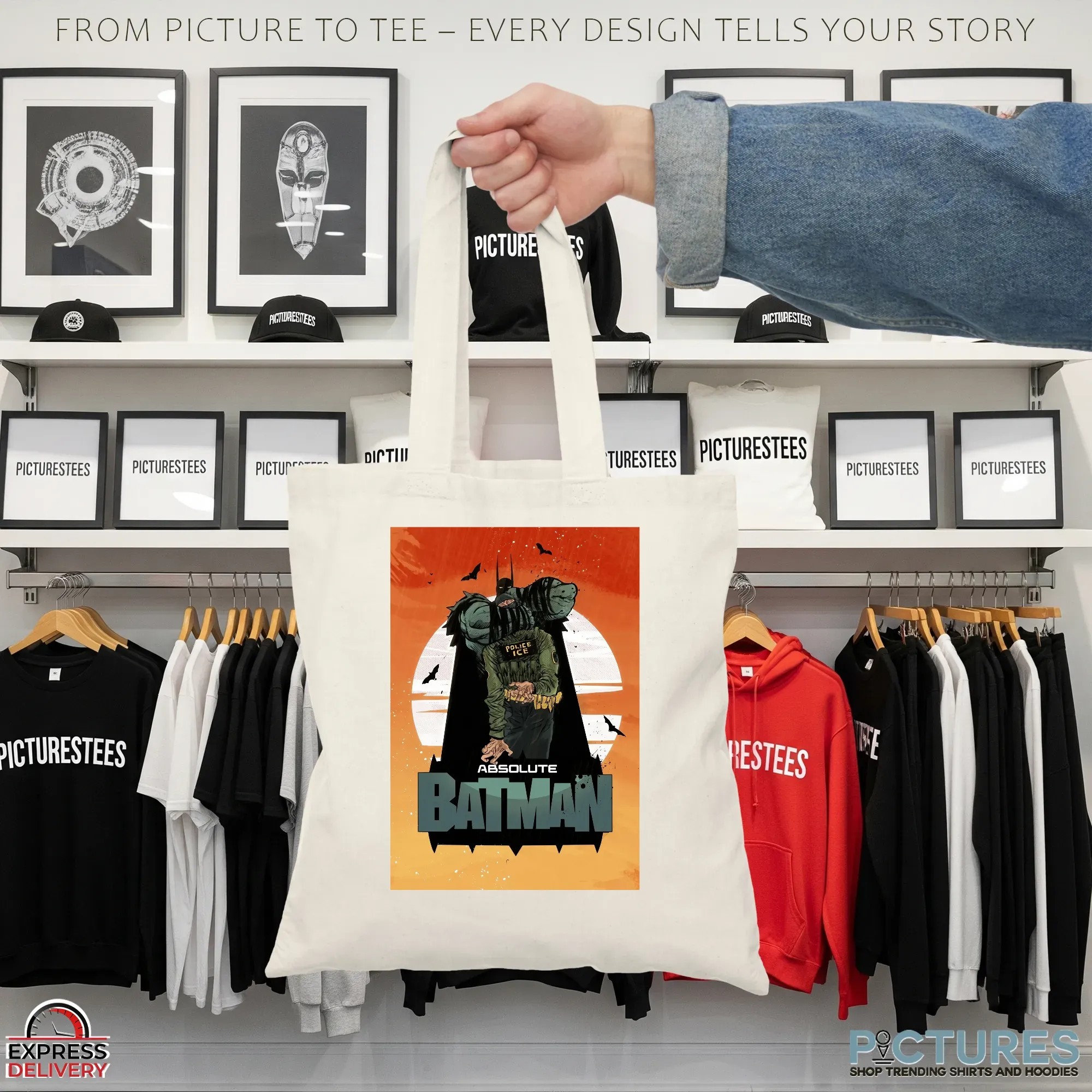 Absolute Batman Police Ice Graphic T Shirt Absolute Batman Police Ice Graphic T Shirt