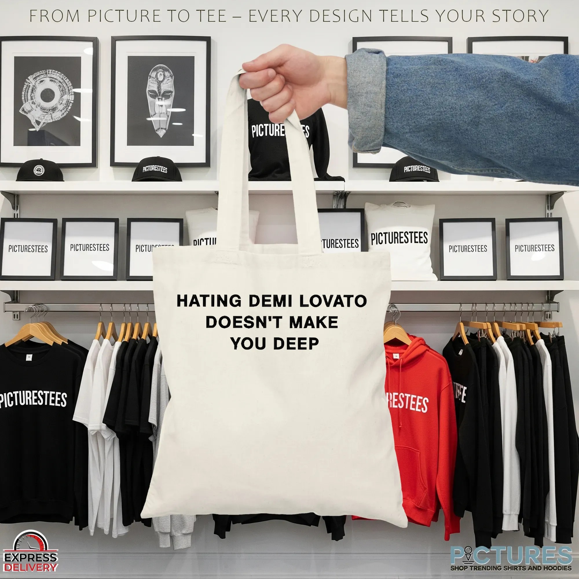 Addison Rae Wearing Hating Demi Lovato Doesn't Make You Deep T Shirt