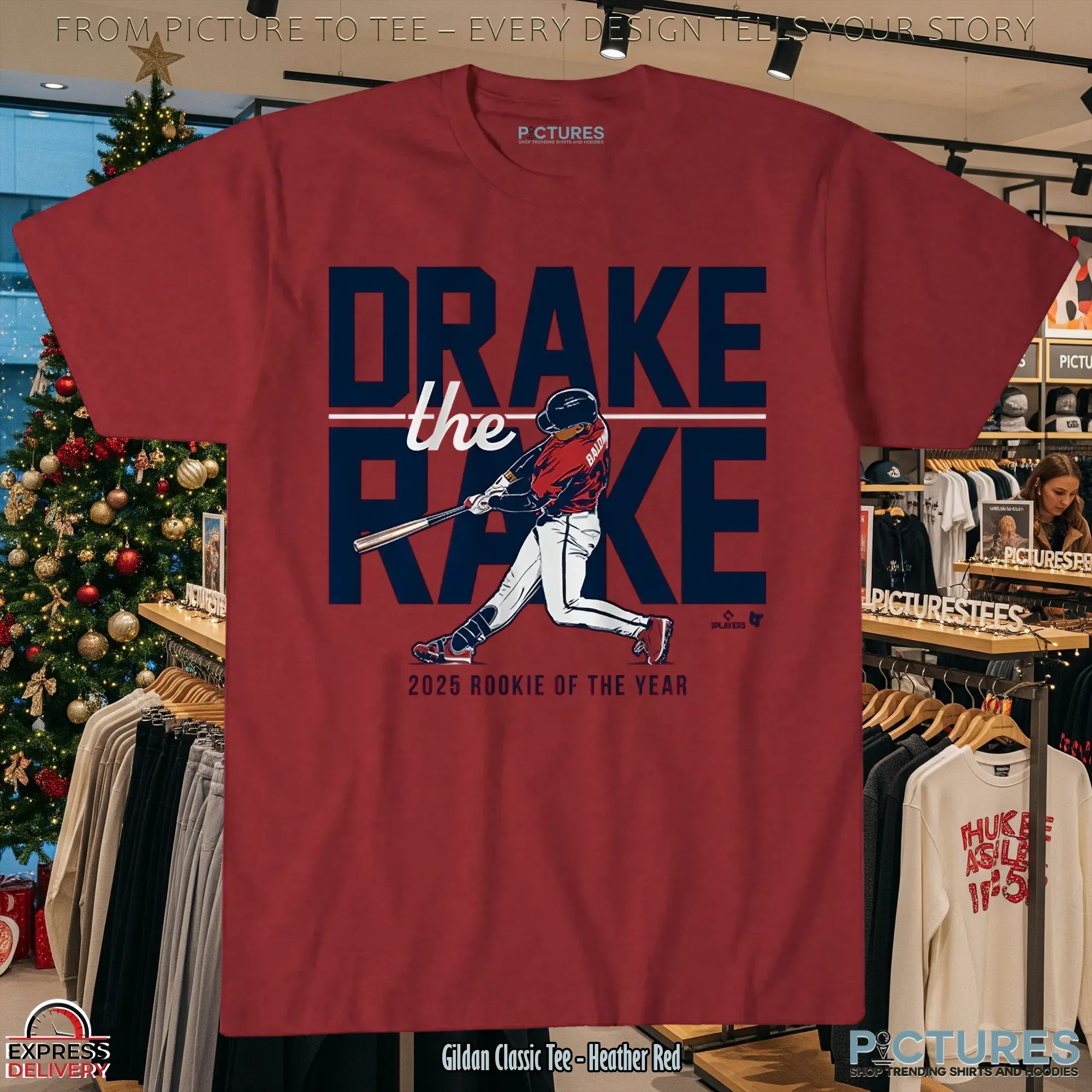 Atlanta Braves Drake Baldwin The Rake 2025 Rookie Of The Year T Shirt