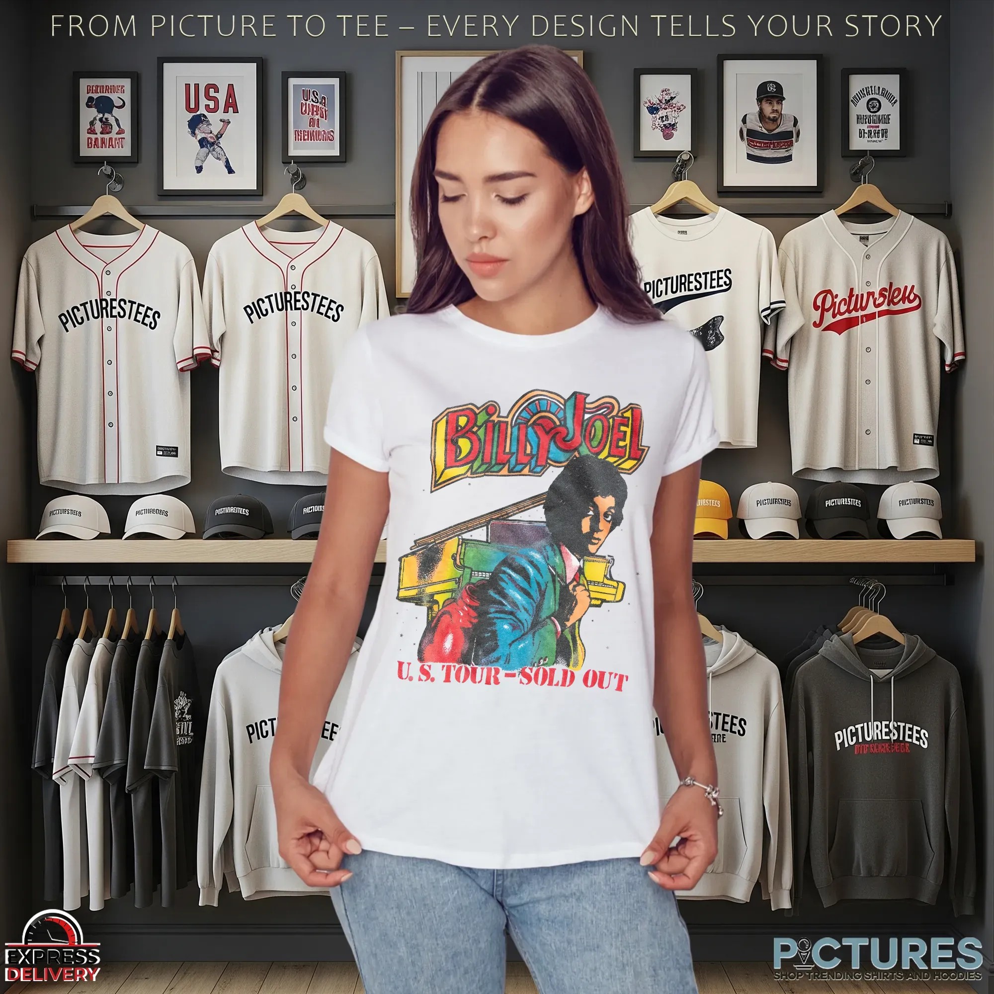 Billy Joel Us Tour Sold Out 1978 T Shirt