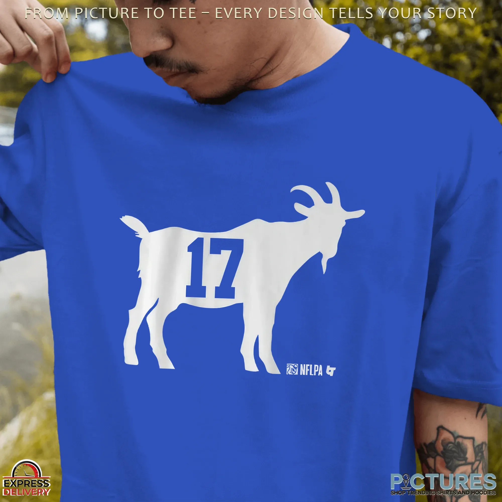 Buffalo Bills Football Josh Allen GOAT 17 T Shirt