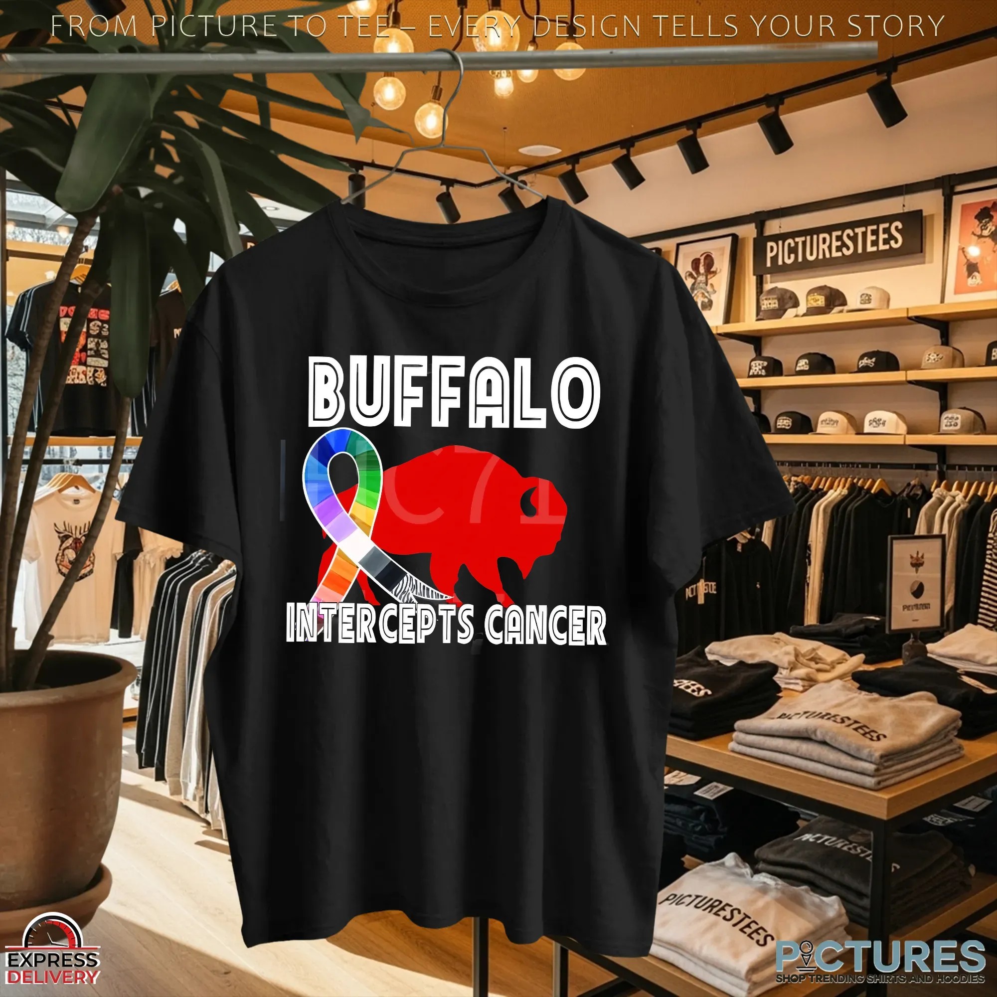 Buffalo Bills Intercepts Cancer T Shirt Buffalo Bills Intercepts Cancer T Shirt