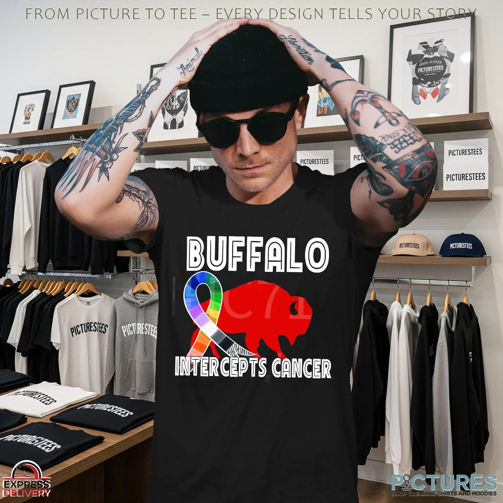 Buffalo Bills Intercepts Cancer T Shirt Buffalo Bills Intercepts Cancer T Shirt
