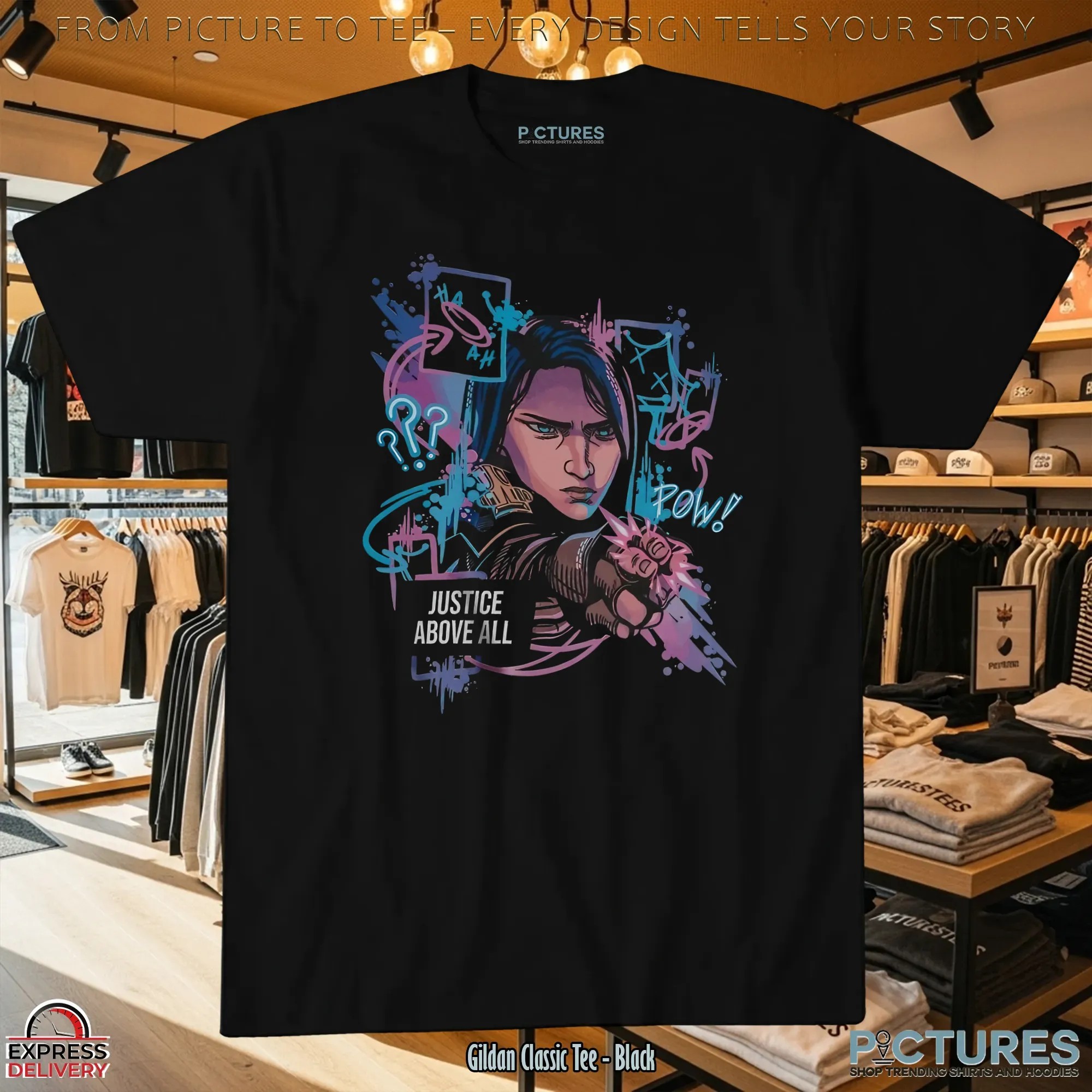 Caitlyn Kiramman League Of Legends Arcane Justice Above All Graphic T Shirt