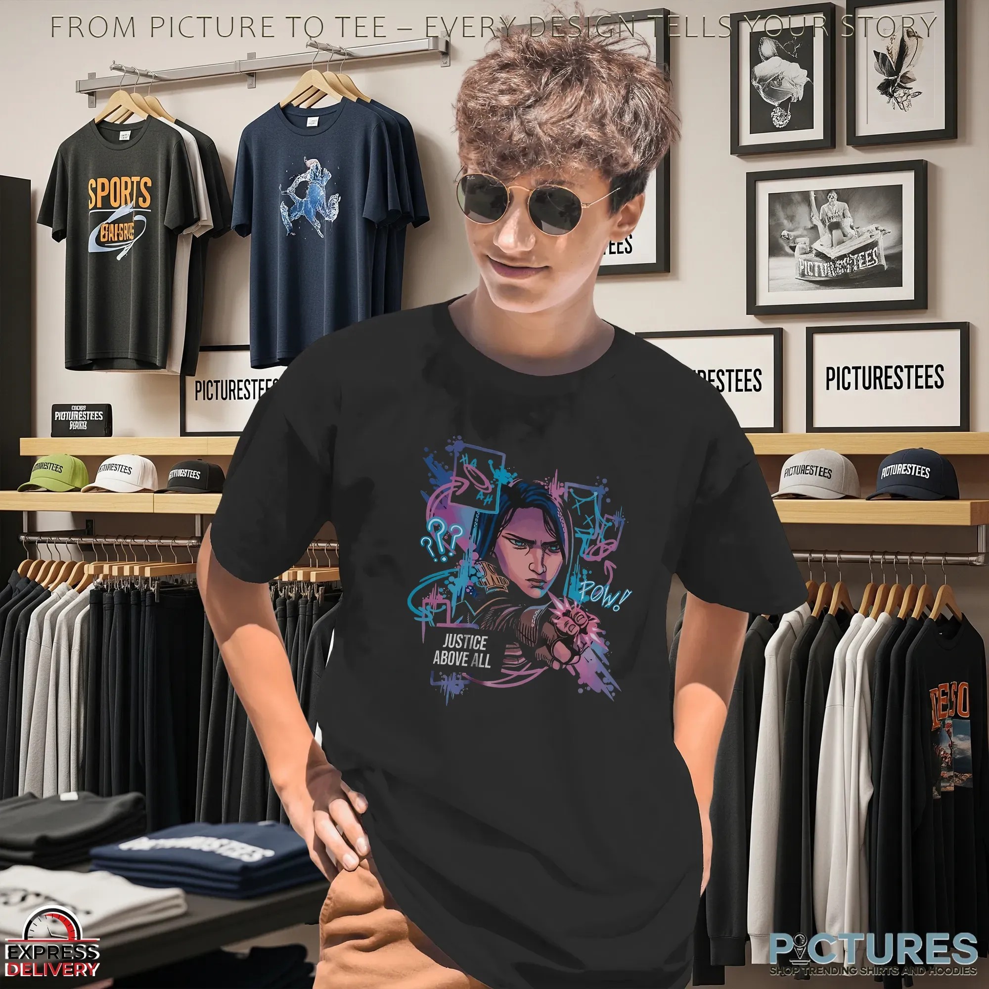 Caitlyn Kiramman League Of Legends Arcane Justice Above All Graphic T Shirt