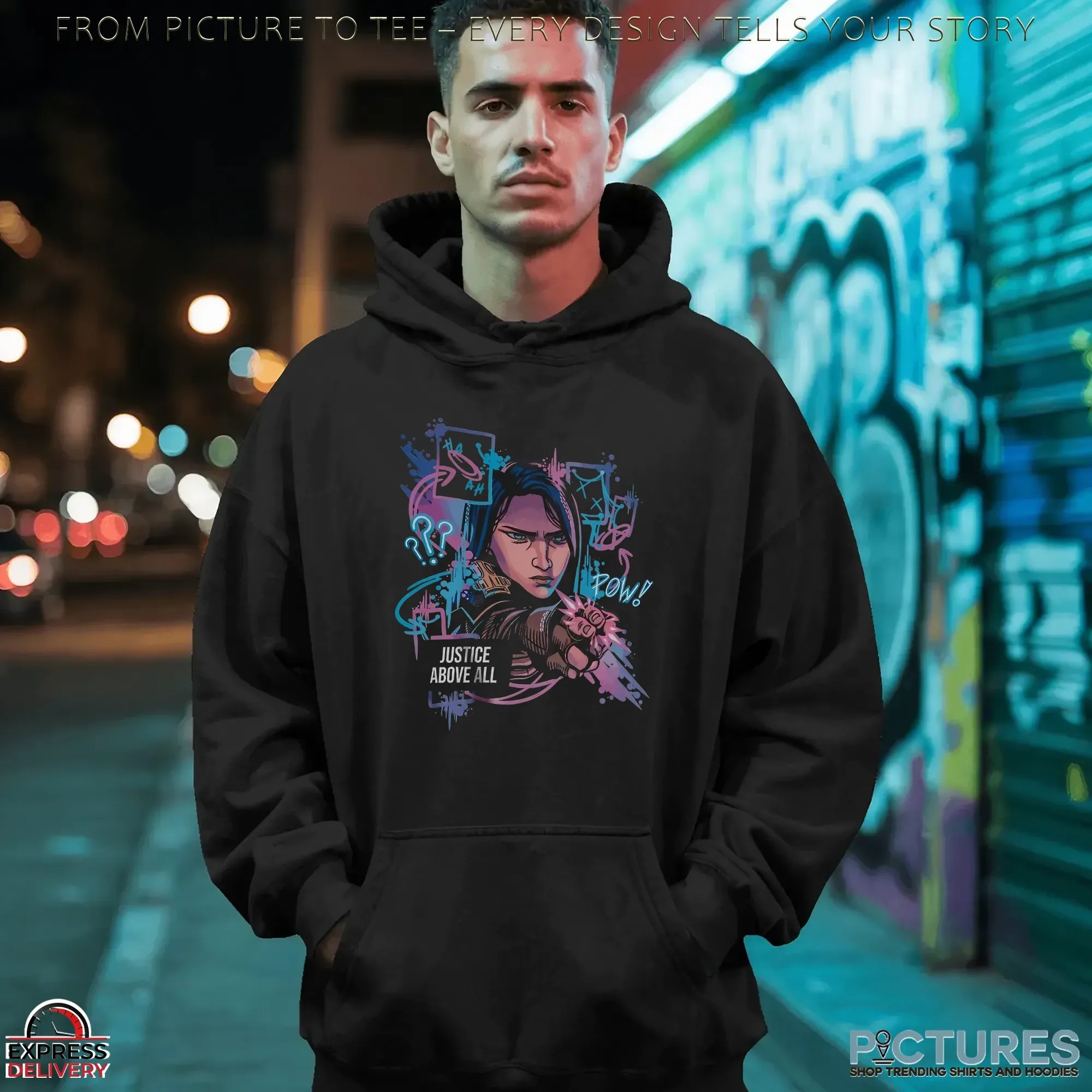 Caitlyn Kiramman League Of Legends Arcane Justice Above All Graphic T Shirt