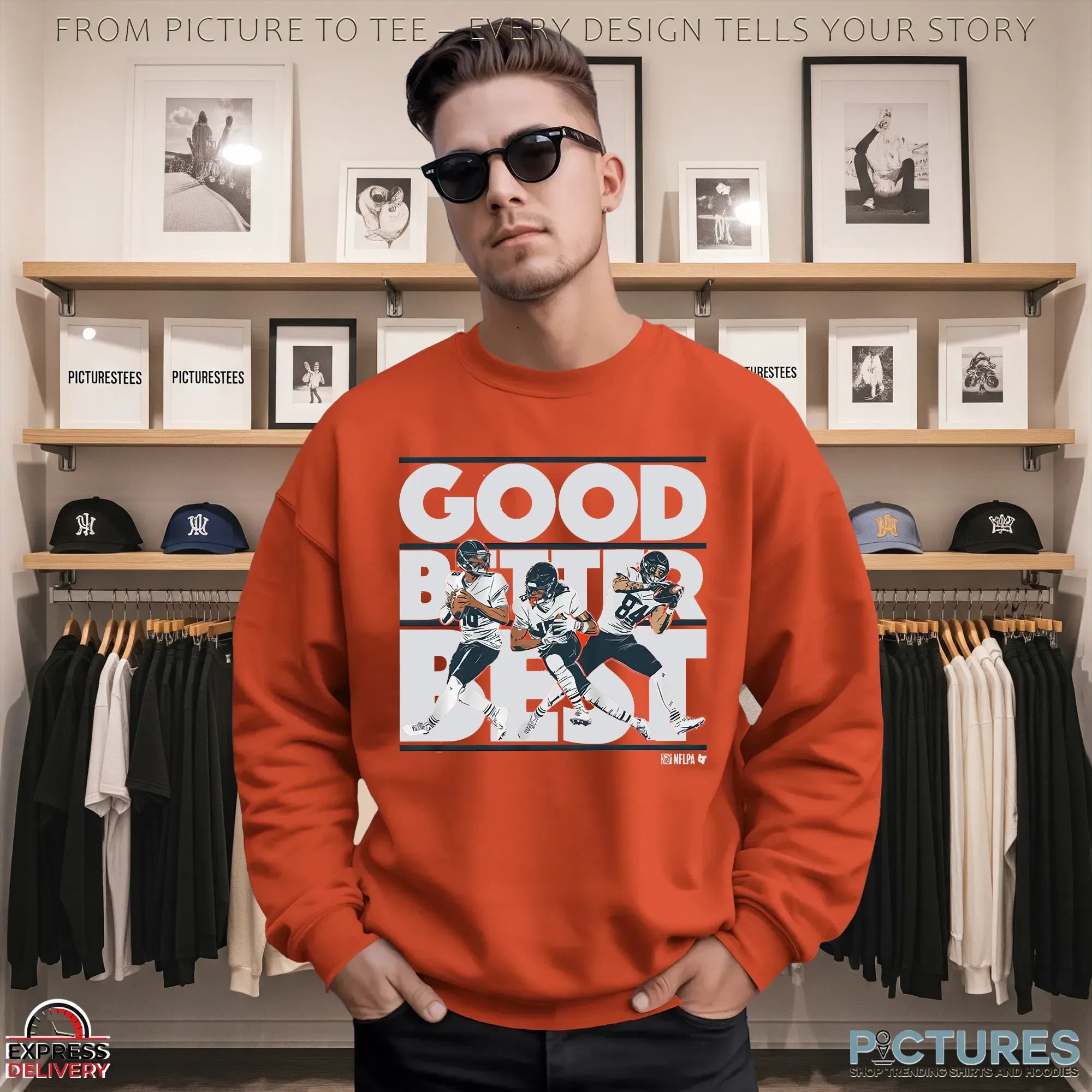 Caleb Williams, Rome Odunze And Colston Loveland Good Better Best T Shirt