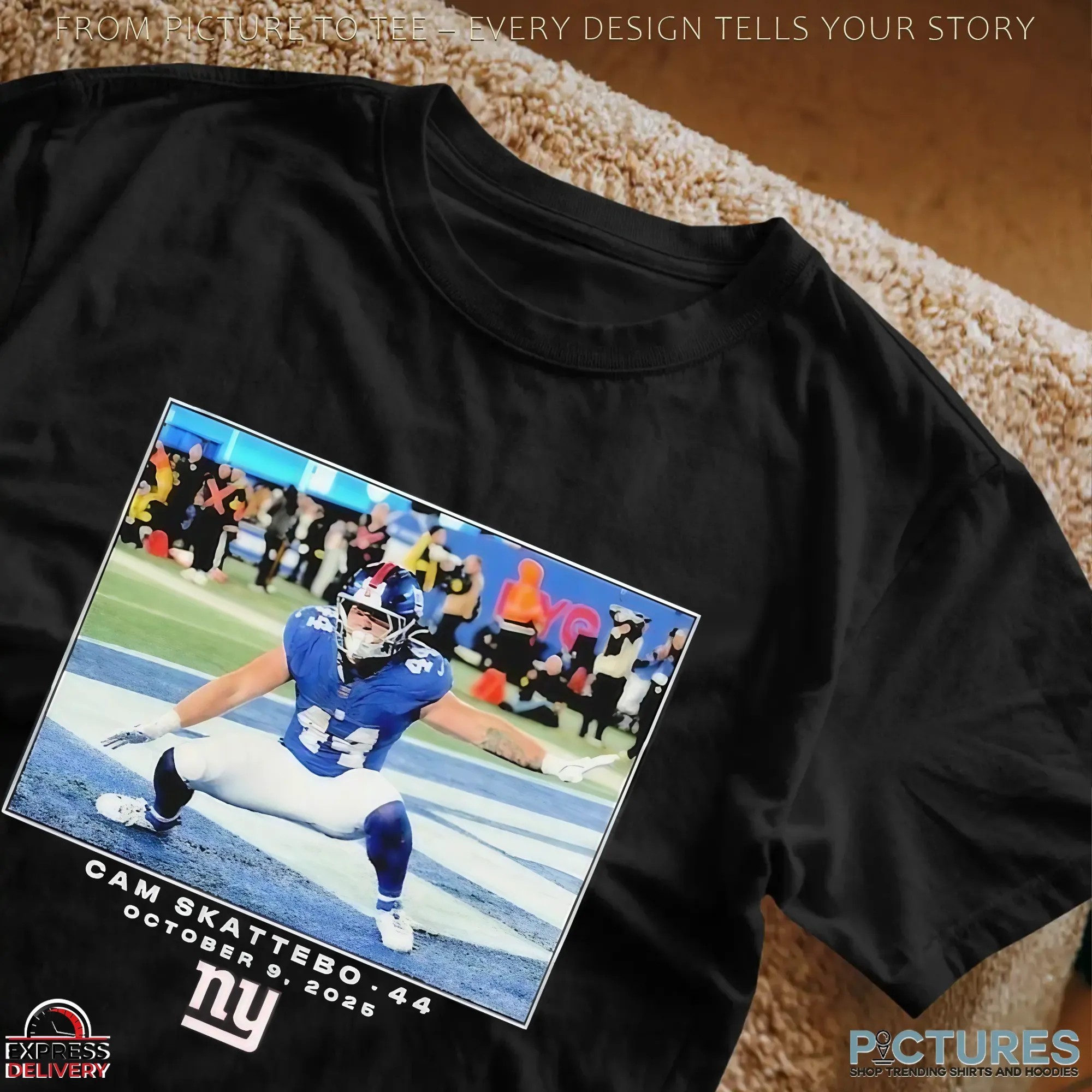 Cam Skattebo 15 October 12 2025 New York Giants NFL Flash Features Week 6 T Shirt