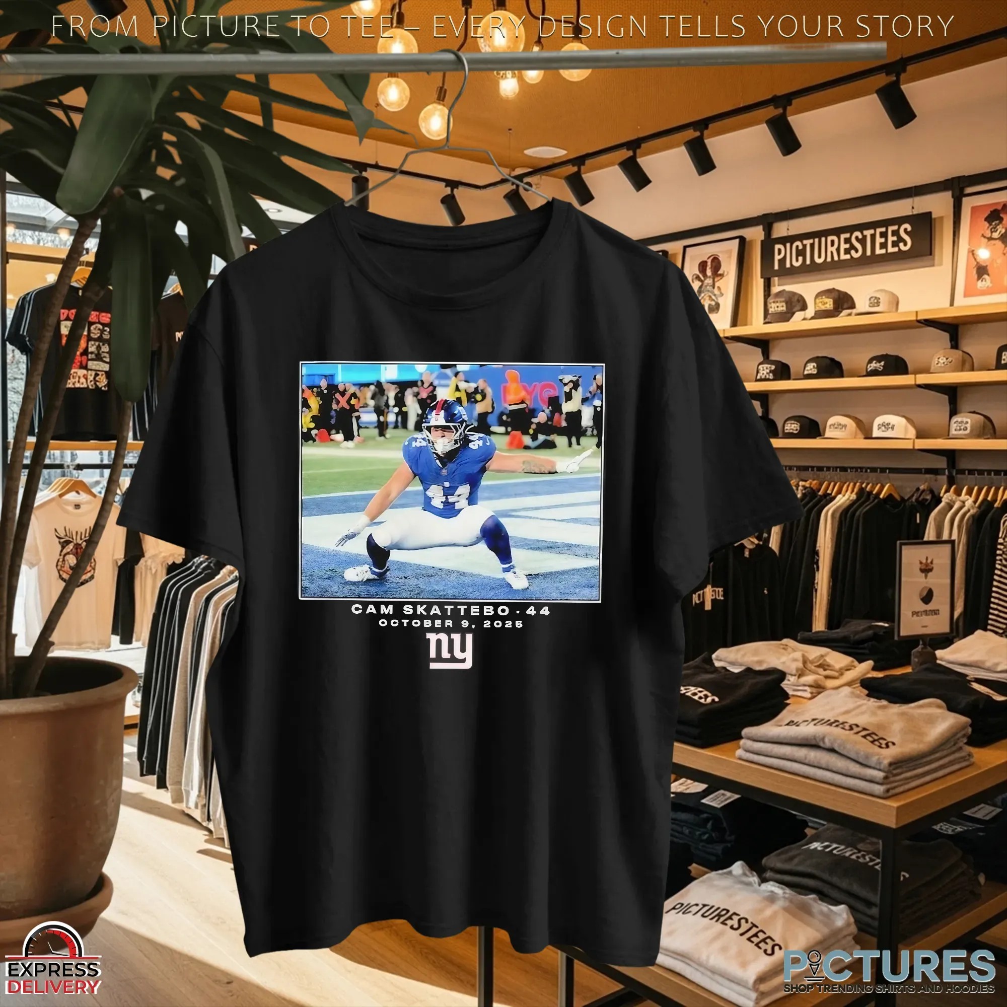 Cam Skattebo 15 October 12 2025 New York Giants NFL Flash Features Week 6 T Shirt