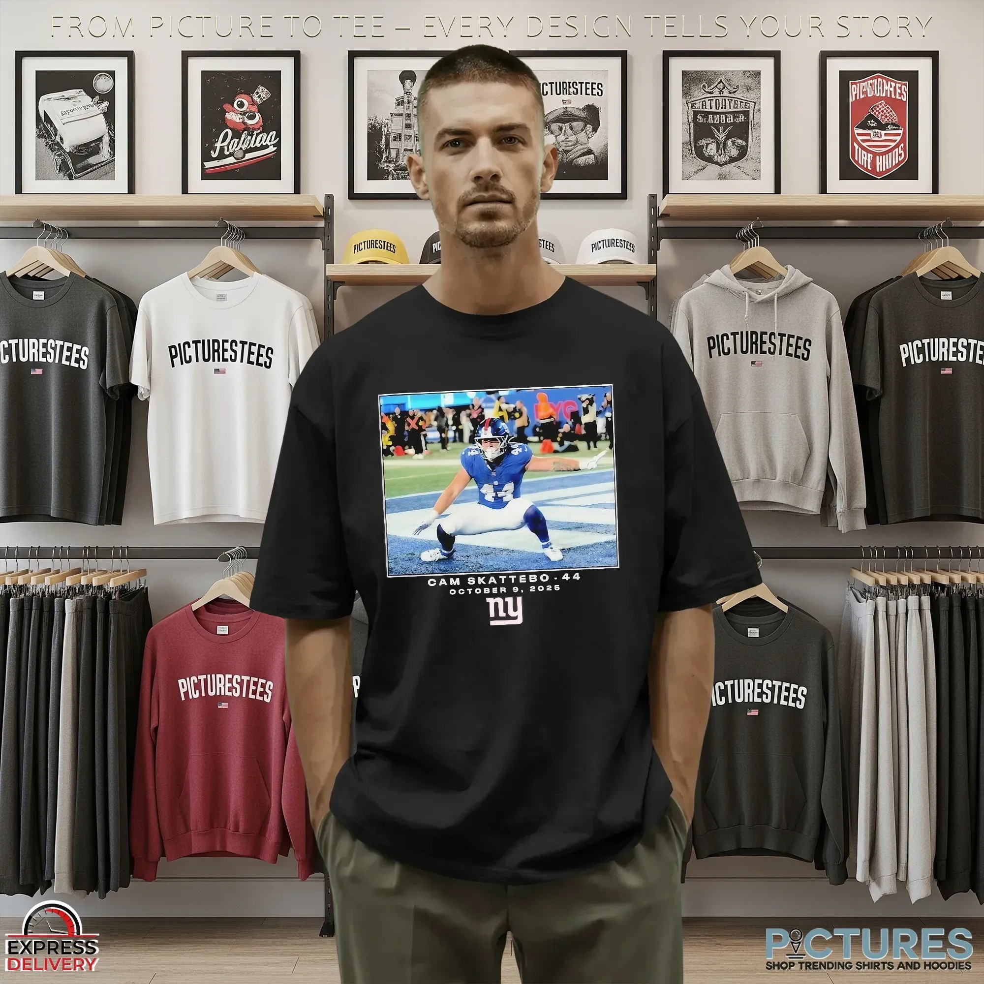 Cam Skattebo 15 October 12 2025 New York Giants NFL Flash Features Week 6 T Shirt