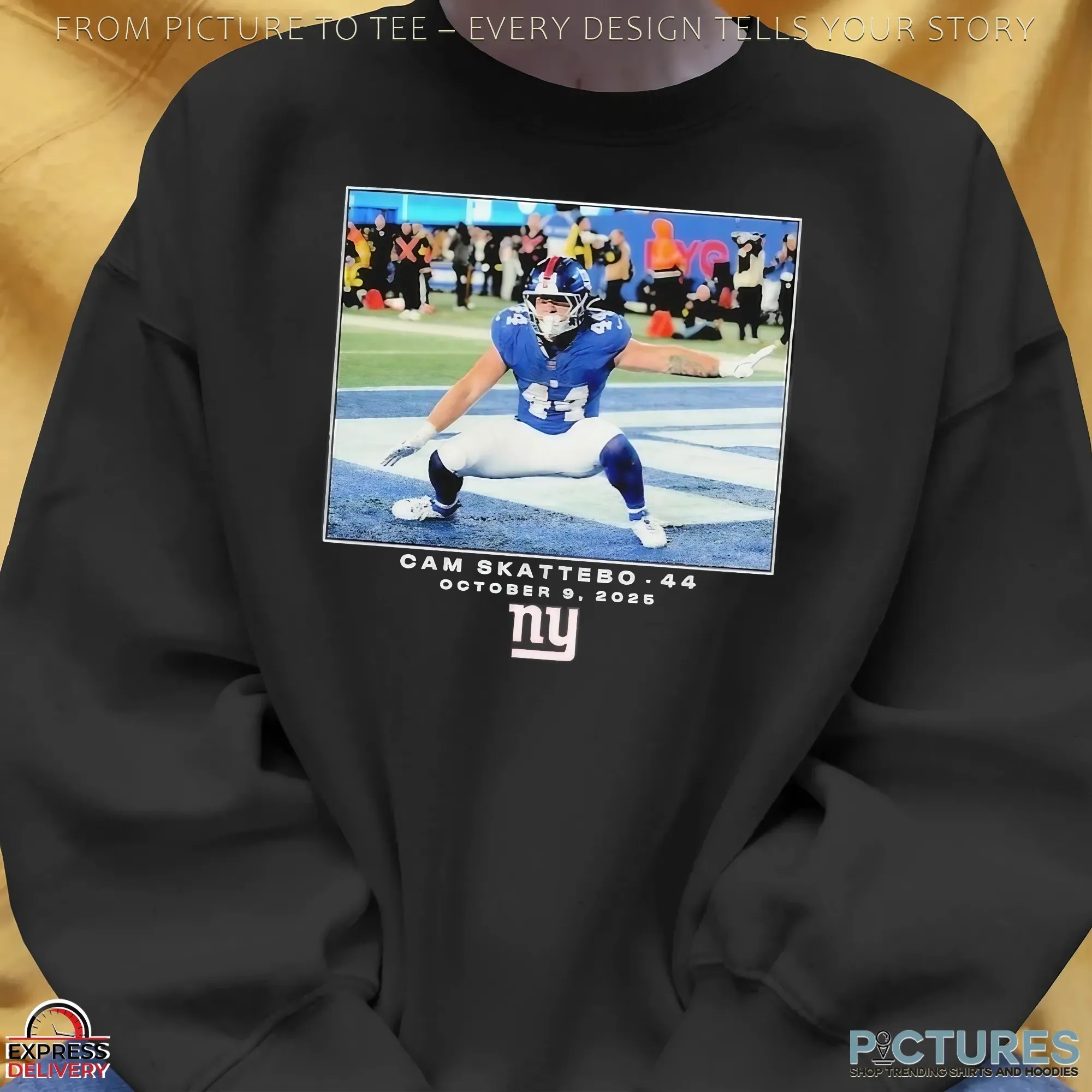 Cam Skattebo 15 October 12 2025 New York Giants NFL Flash Features Week 6 T Shirt