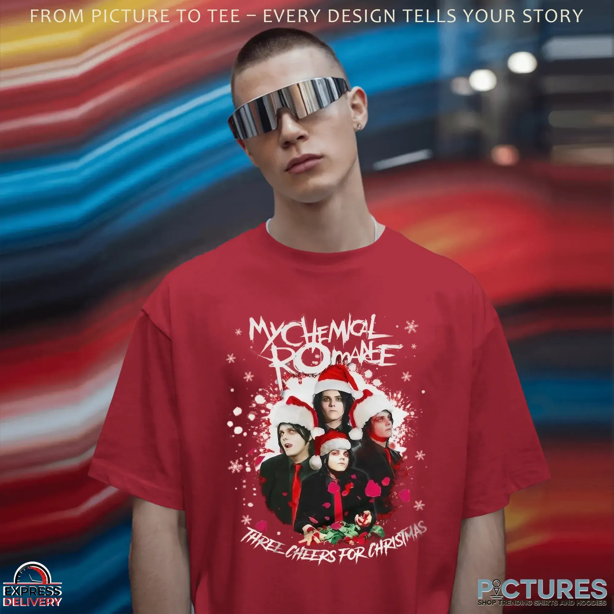 Chemical Romance Three Cheers For Christmas T Shirt