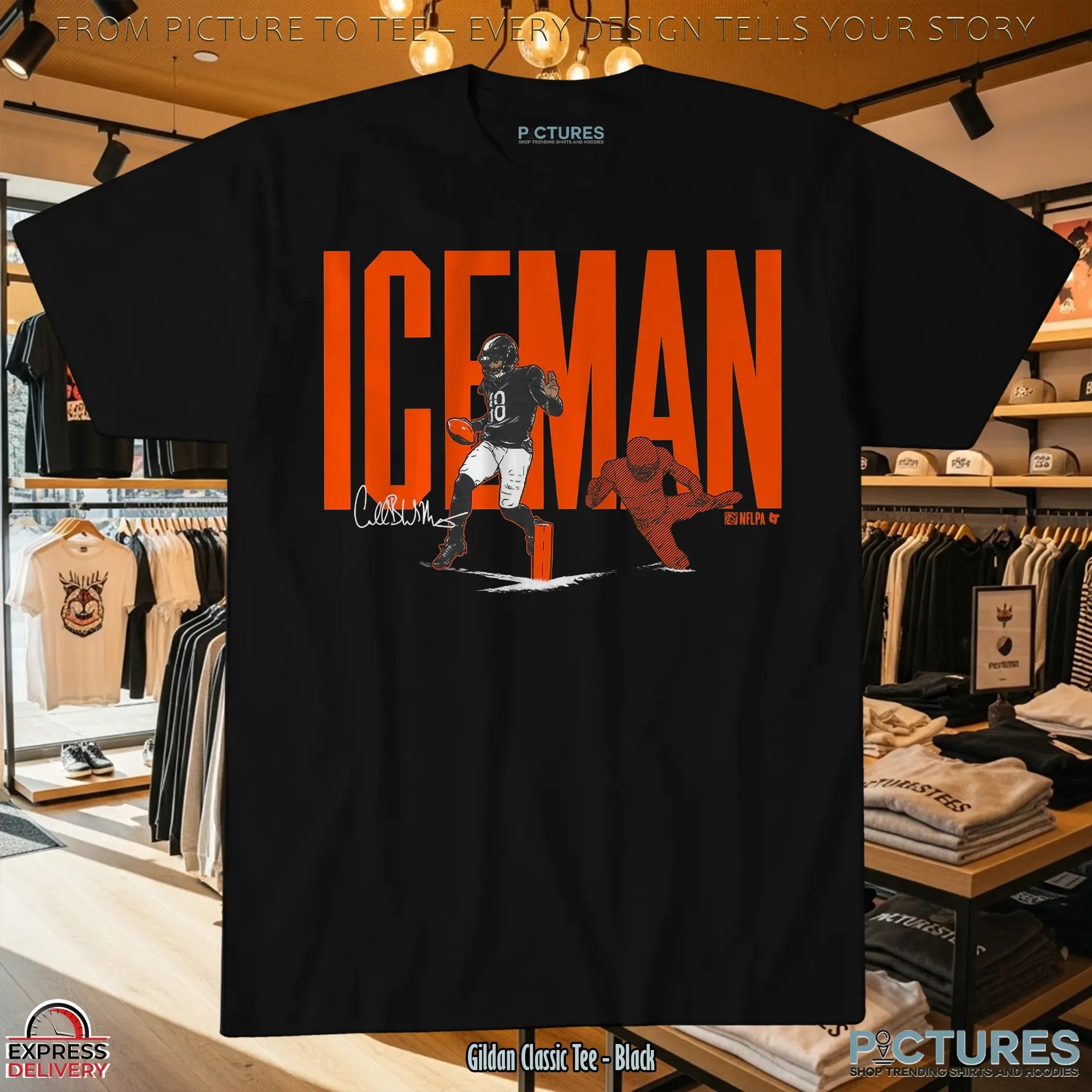 Chicago Bears Caleb Williams ICEMAN Signature T Shirt
