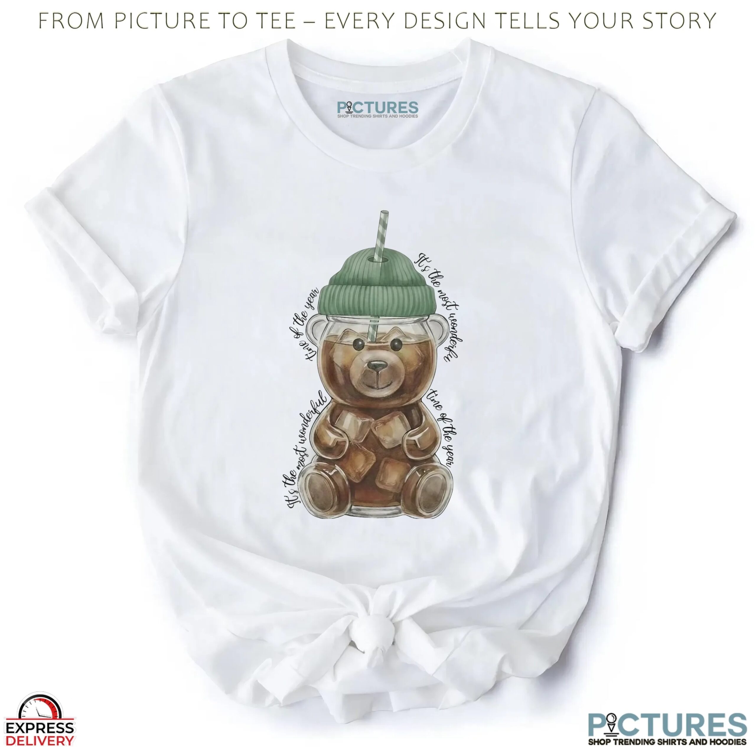 Christmas Starbucks Bear Cup It's The Most Wonderful Time Of The Year T Shirt