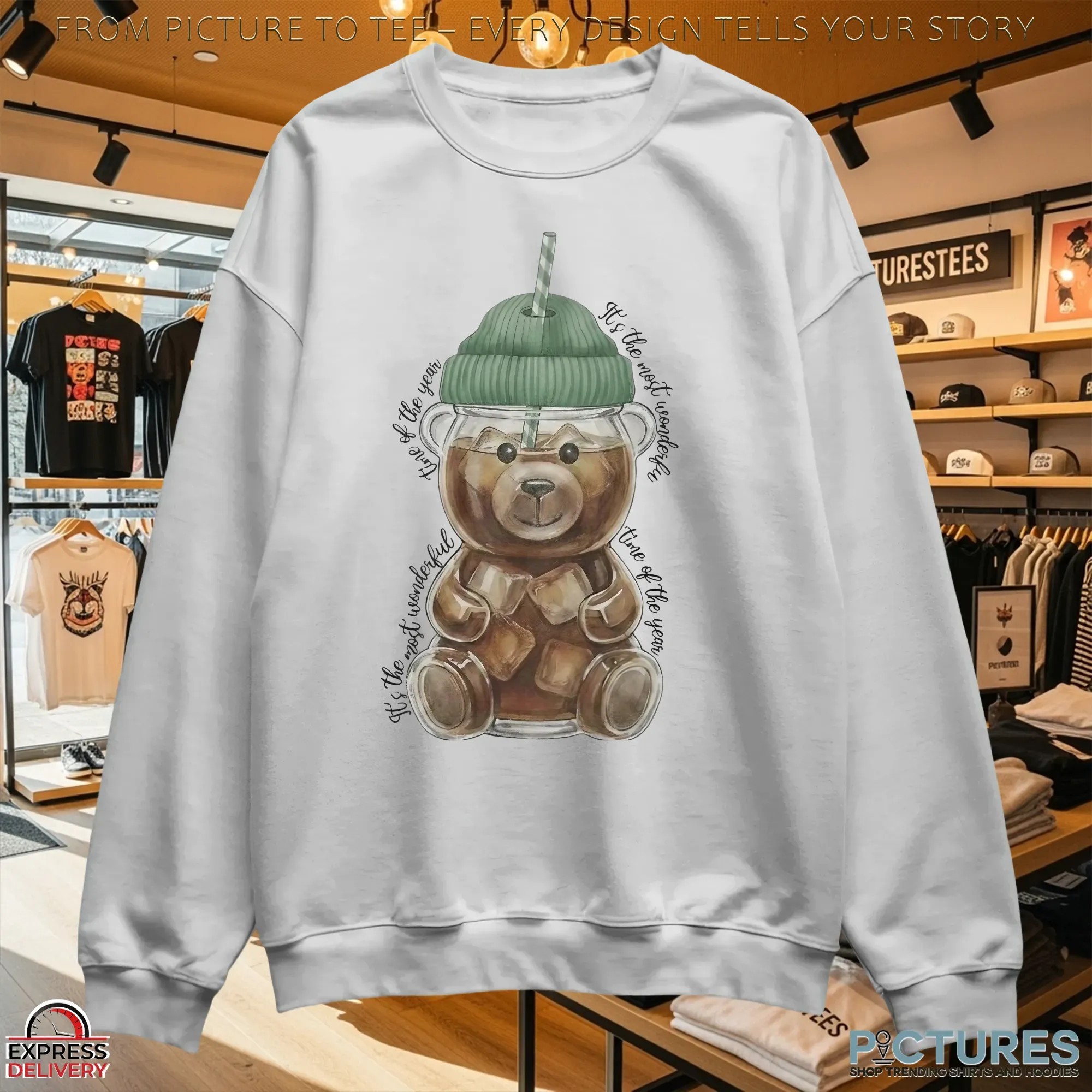 Christmas Starbucks Bear Cup It's The Most Wonderful Time Of The Year T Shirt