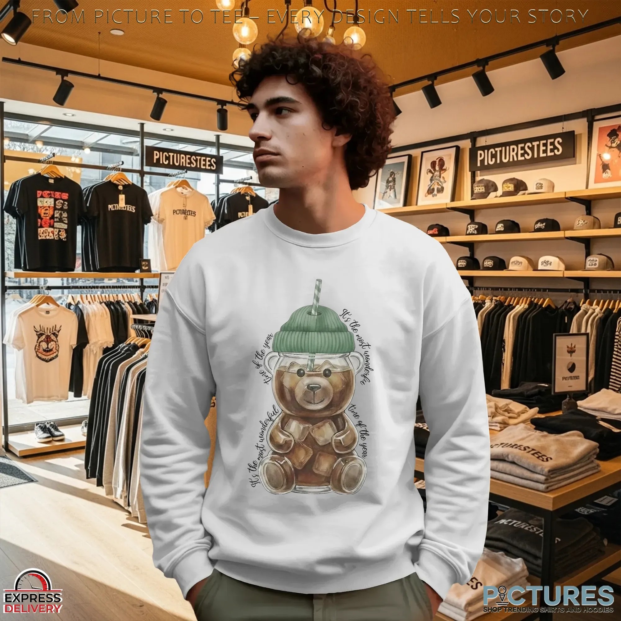 Christmas Starbucks Bear Cup It's The Most Wonderful Time Of The Year T Shirt