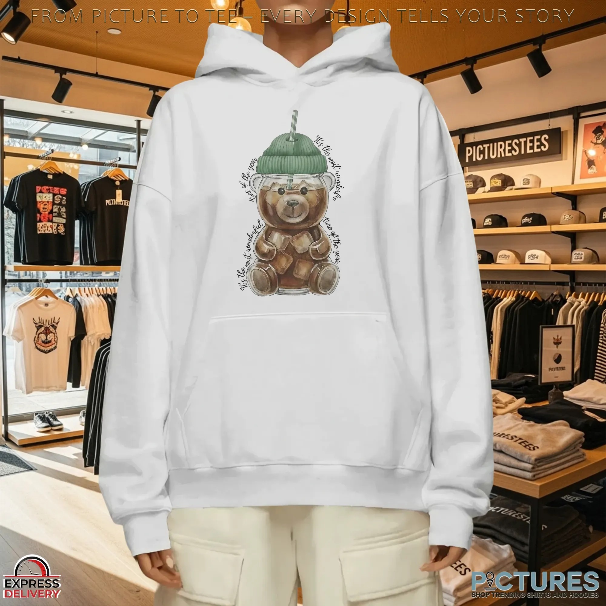 Christmas Starbucks Bear Cup It's The Most Wonderful Time Of The Year T Shirt