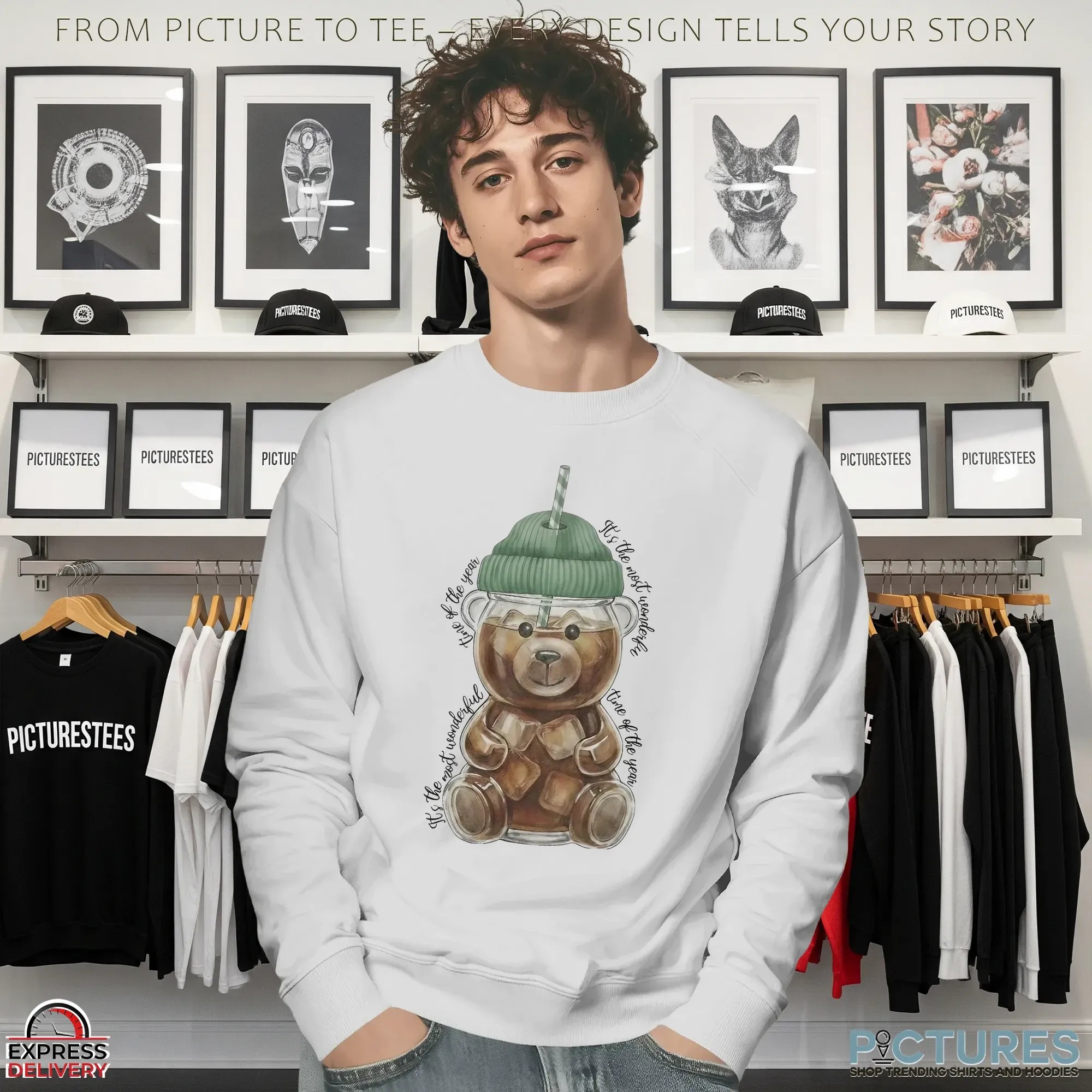 Christmas Starbucks Bear Cup It's The Most Wonderful Time Of The Year T Shirt