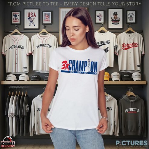 Clayton Kershaw 3X Three-Time Champion LA Dodgers 2020 2024 2025 T Shirt
