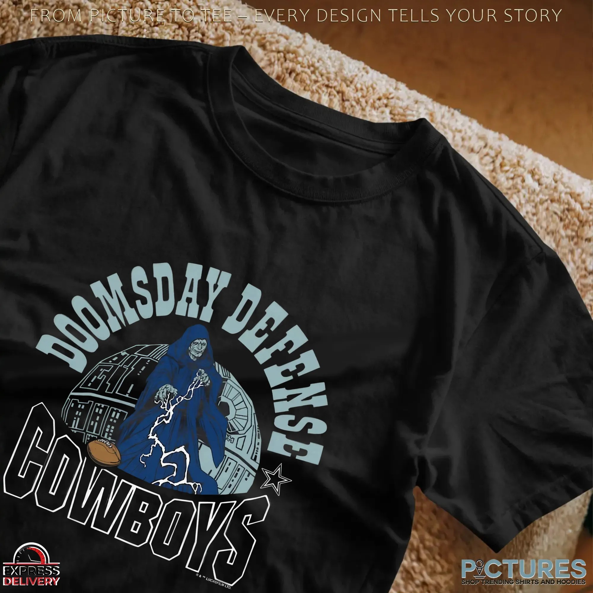 Dallas Cowboys Star Wars x NFL Doomsday Defense Mashup T Shirt