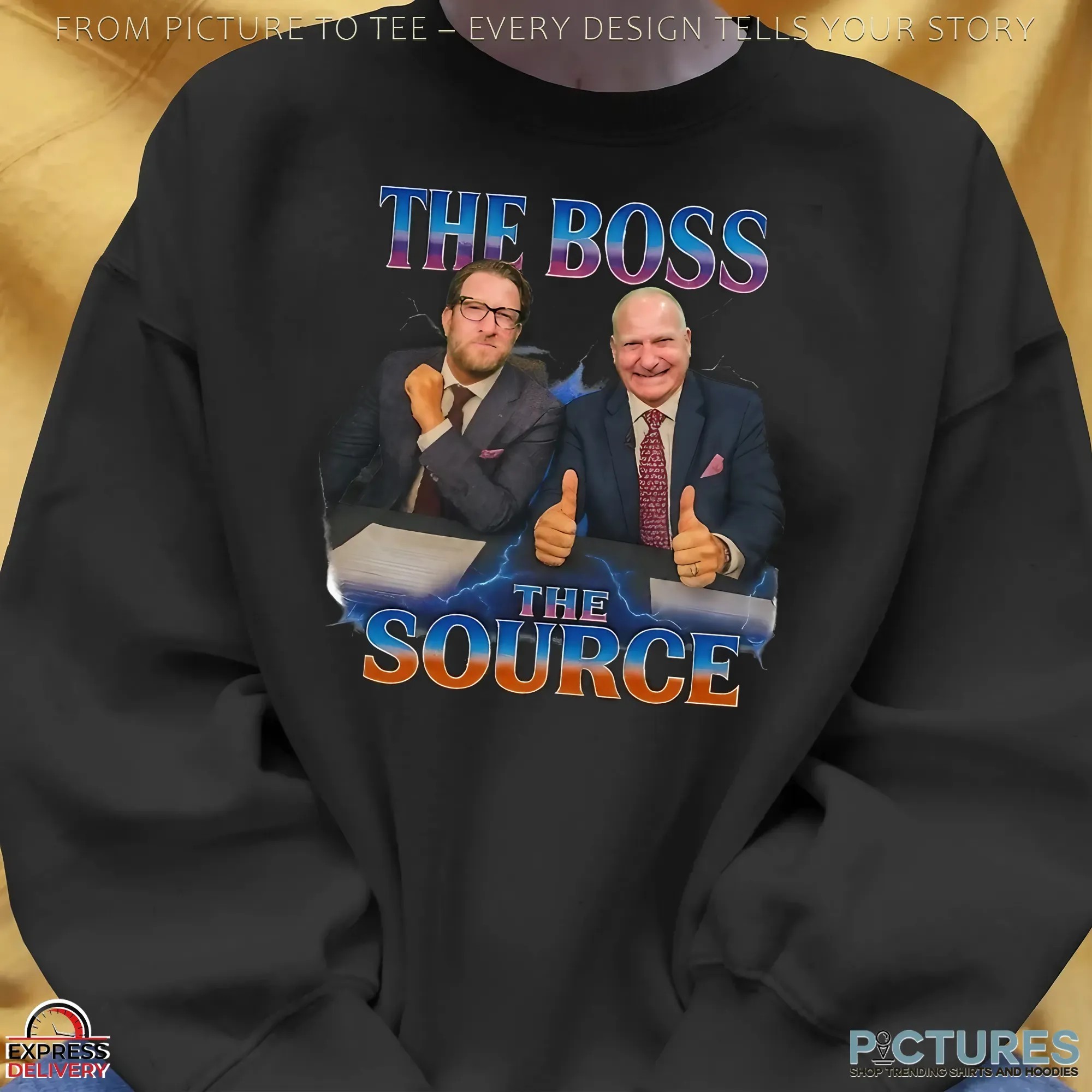 Dave Portnoy and Stu Feiner The Boss The Source T Shirt Dave Portnoy and Stu Feiner The Boss The Source T Shirt